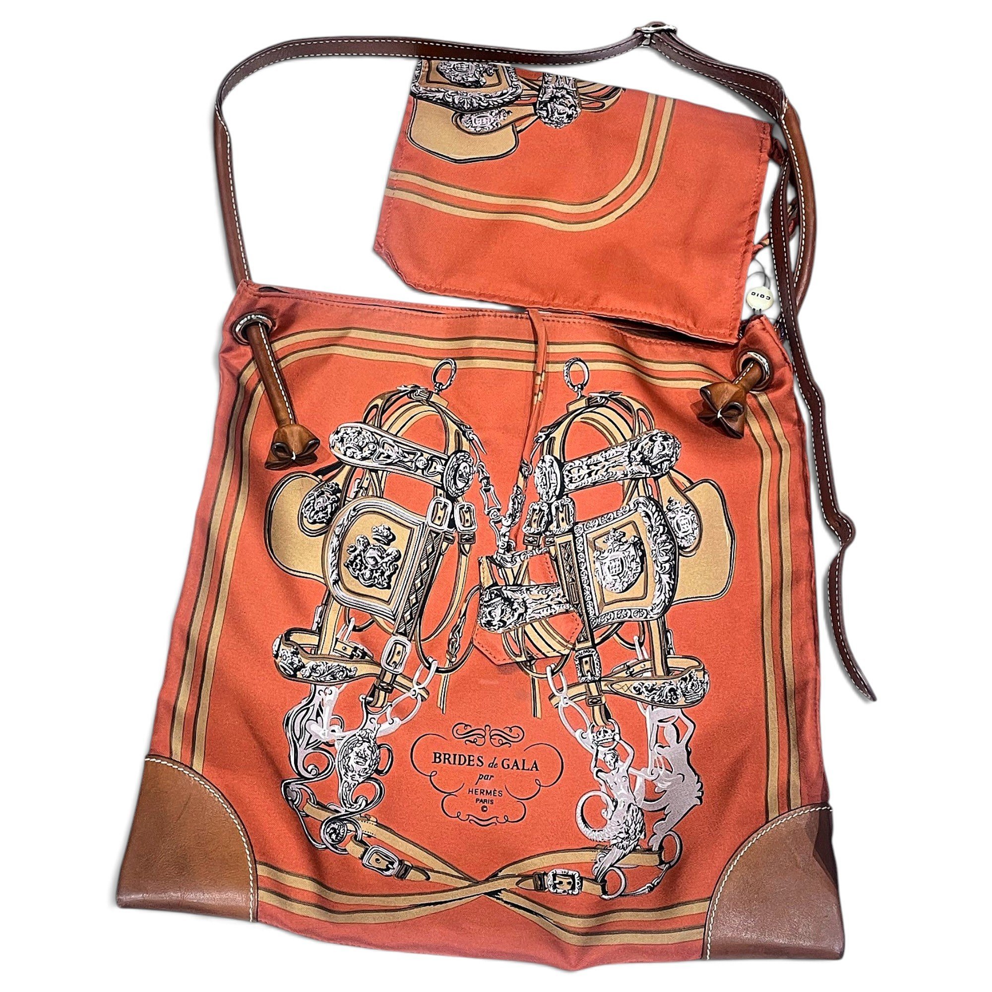 Silk City silk crossbody bag