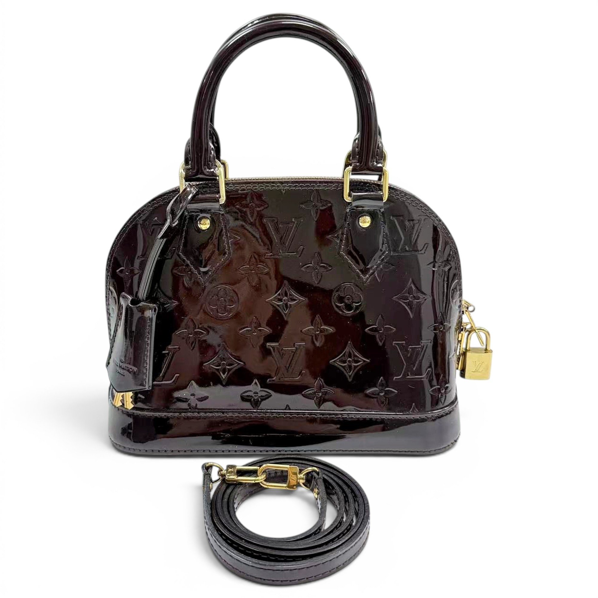 Alma BB patent leather handbag