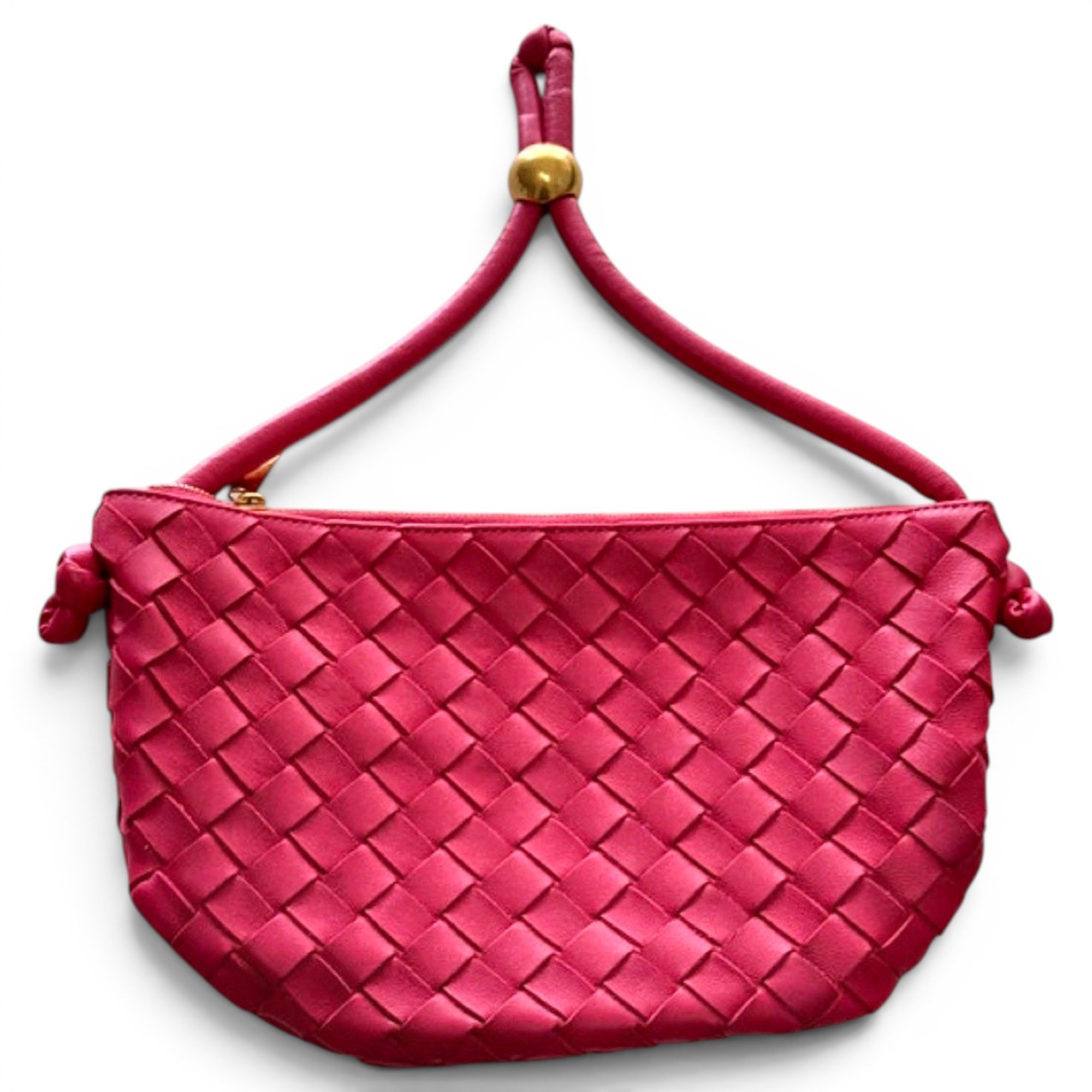 Loop leather handbag