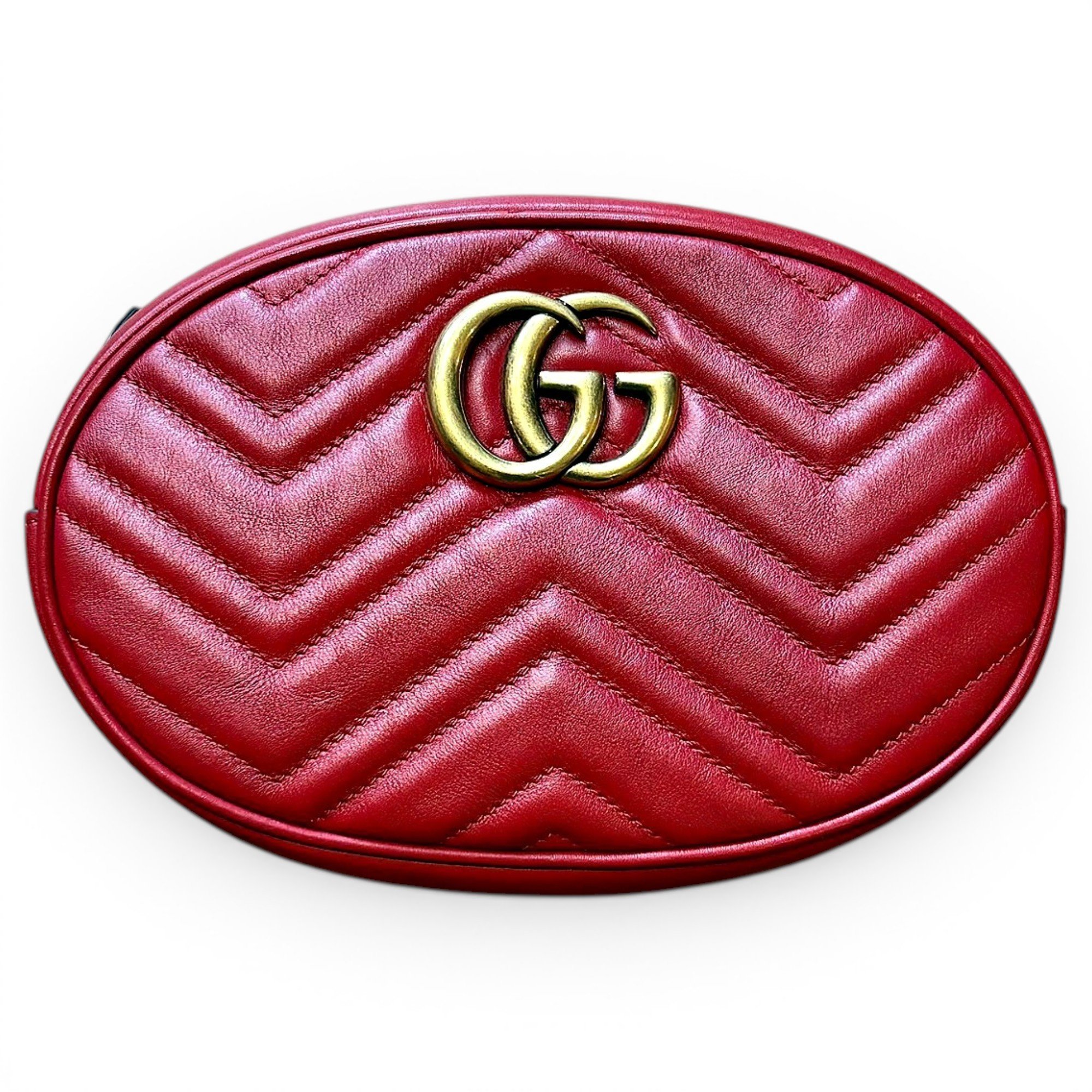 GG Marmont Oval leather bag