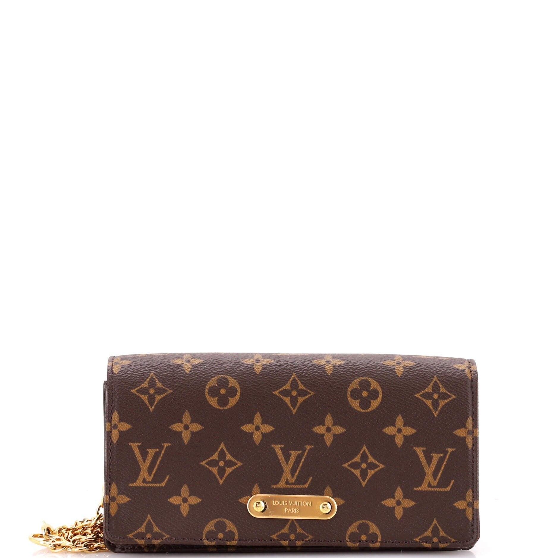 Lily Wallet on Chain Monogram Canvas