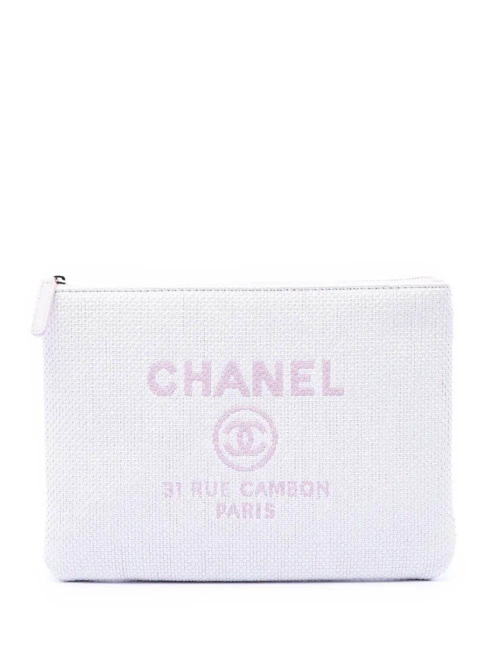 2016-2017 Medium Raffia Deauville O Case clutch bag