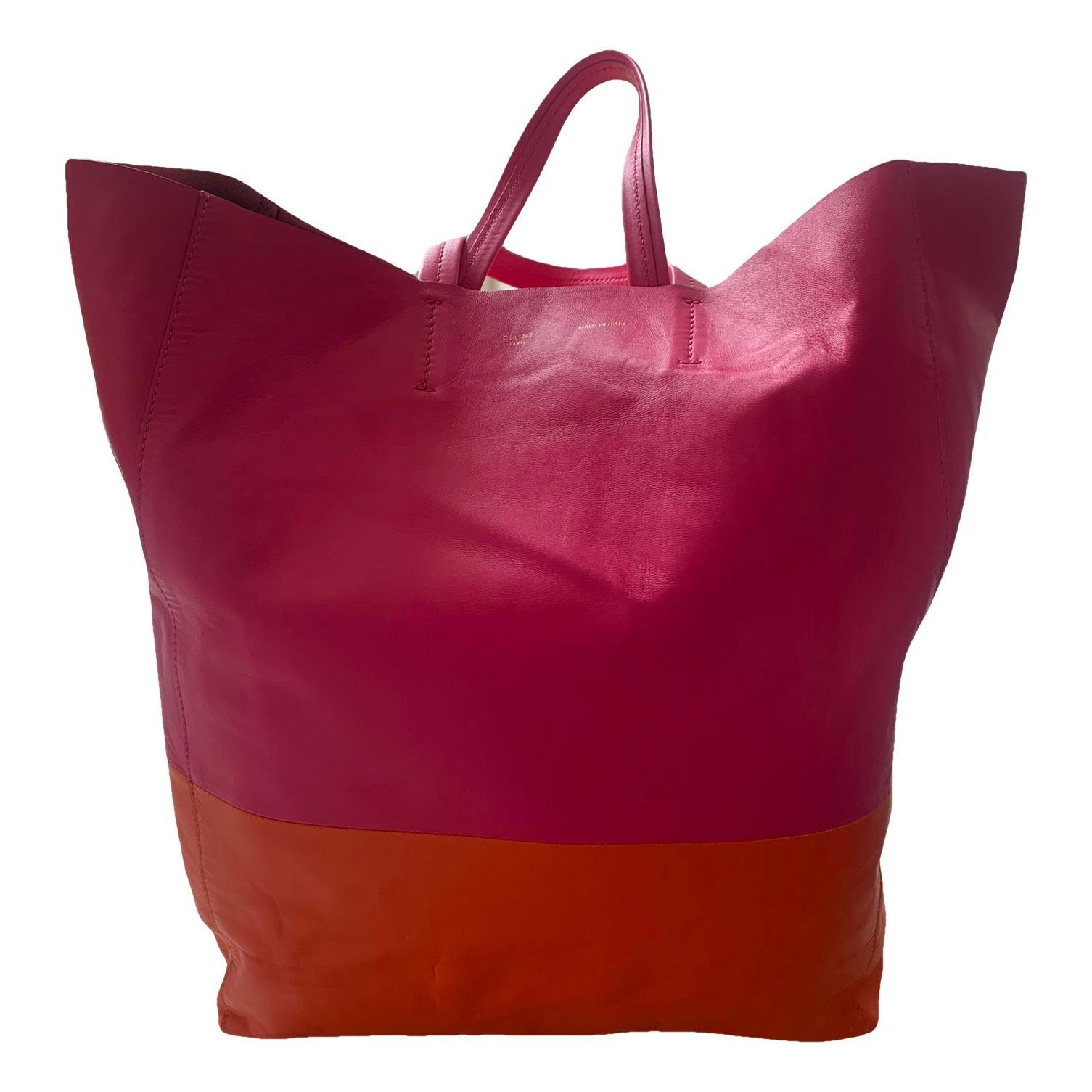 Cabas leather tote