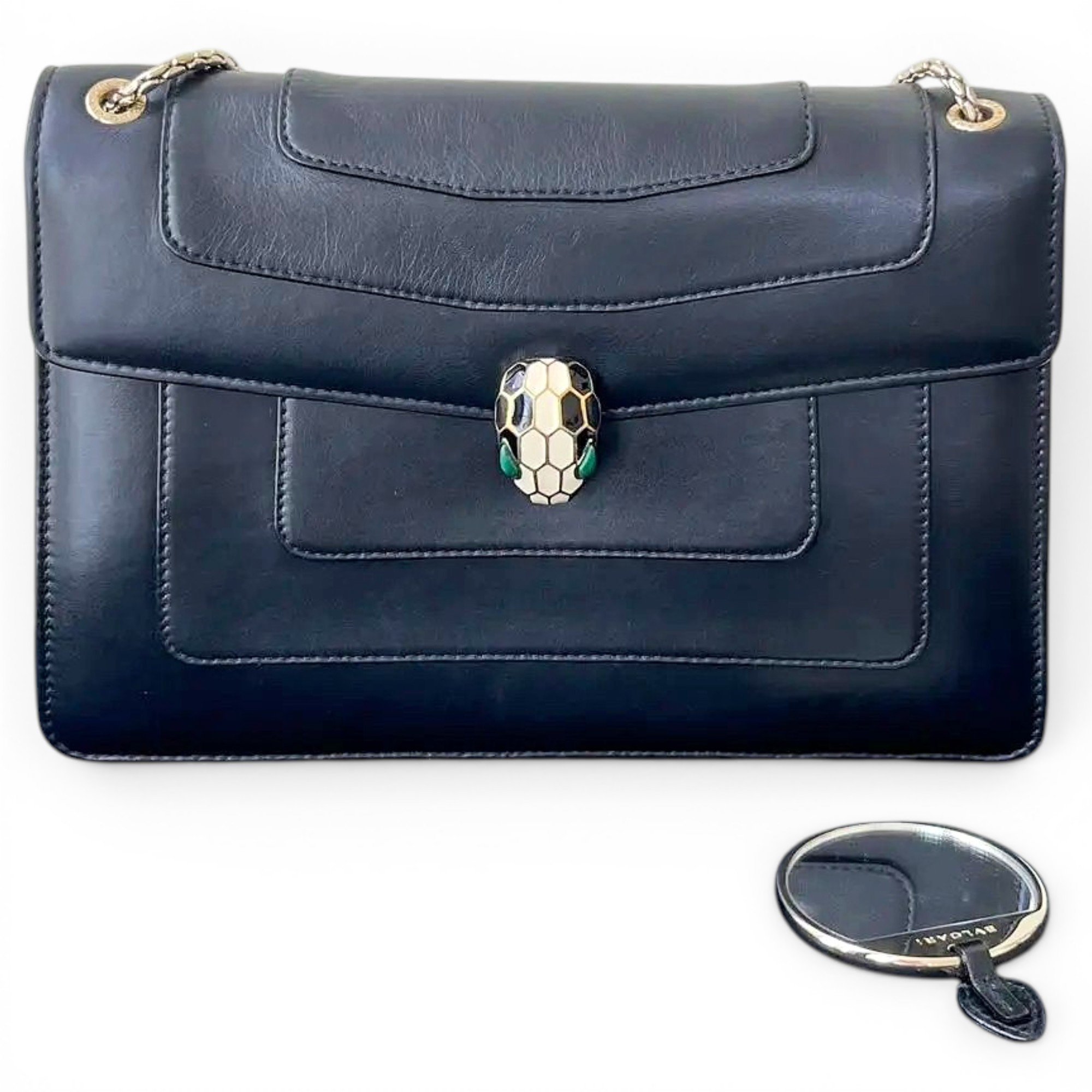 Bvlgari Serpenti leather handbag