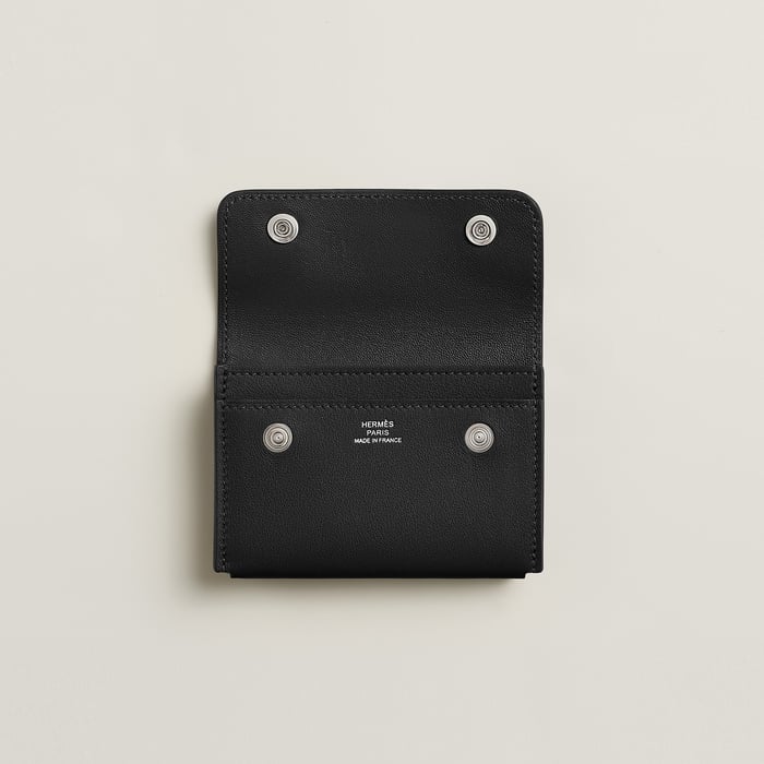 Noir Hermèsnap Card Holder