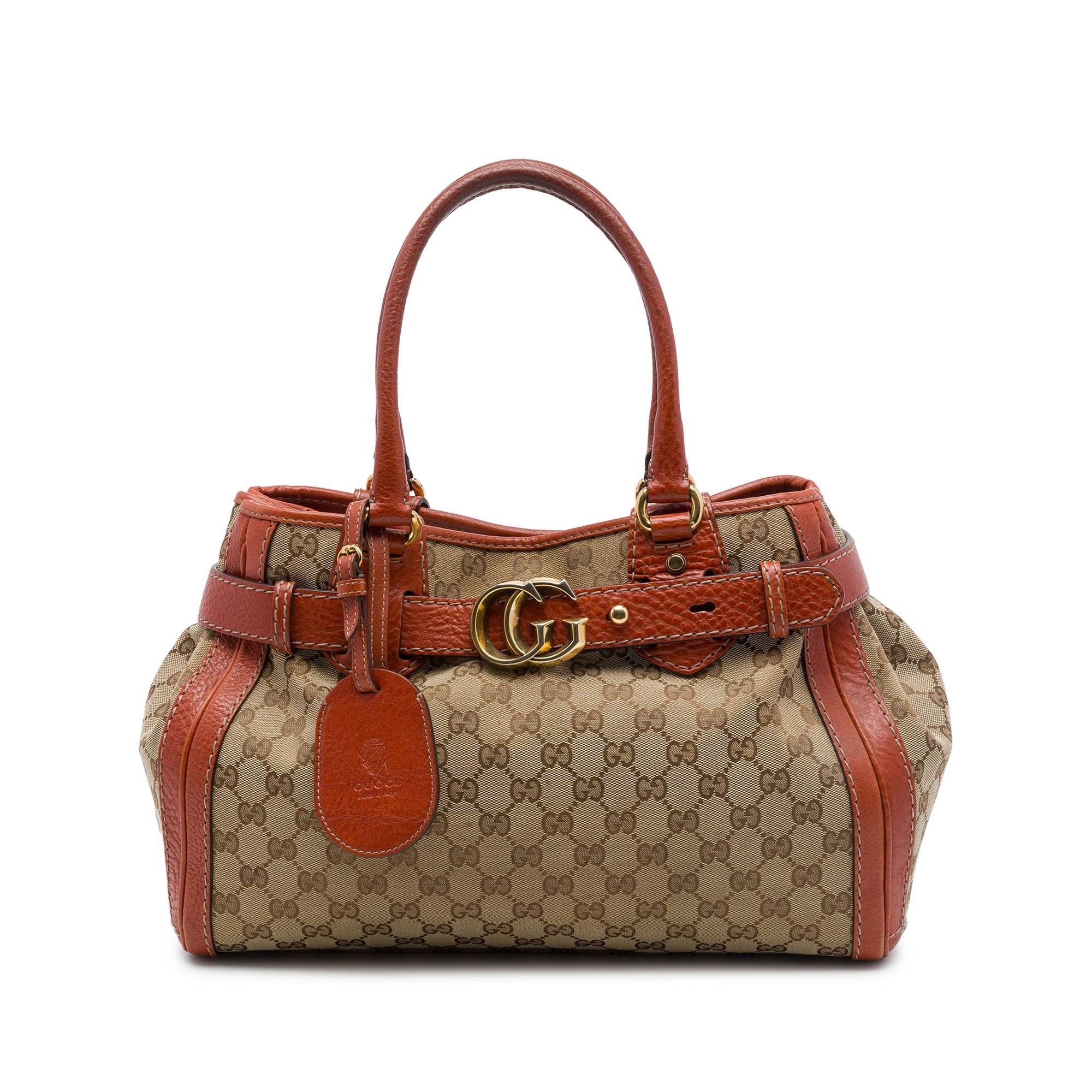 GG Running leather handbag