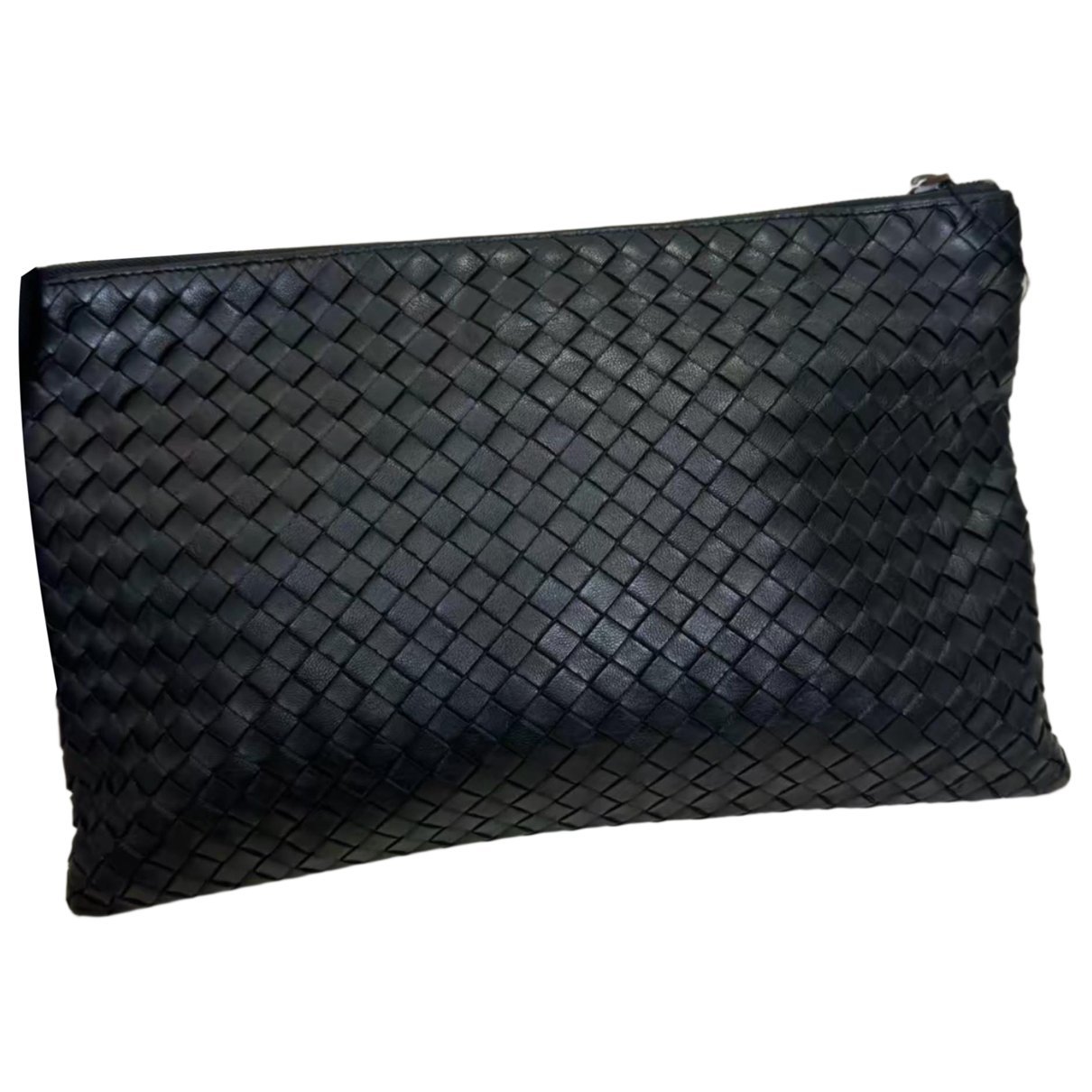 Leather clutch bag
