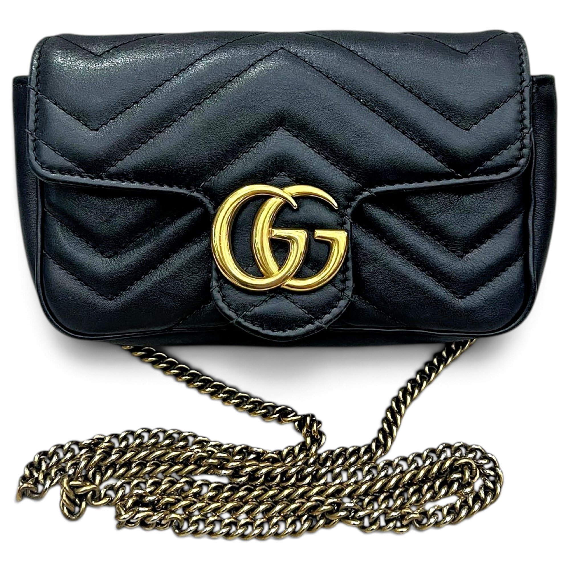 GG Marmont Ribbon leather crossbody bag