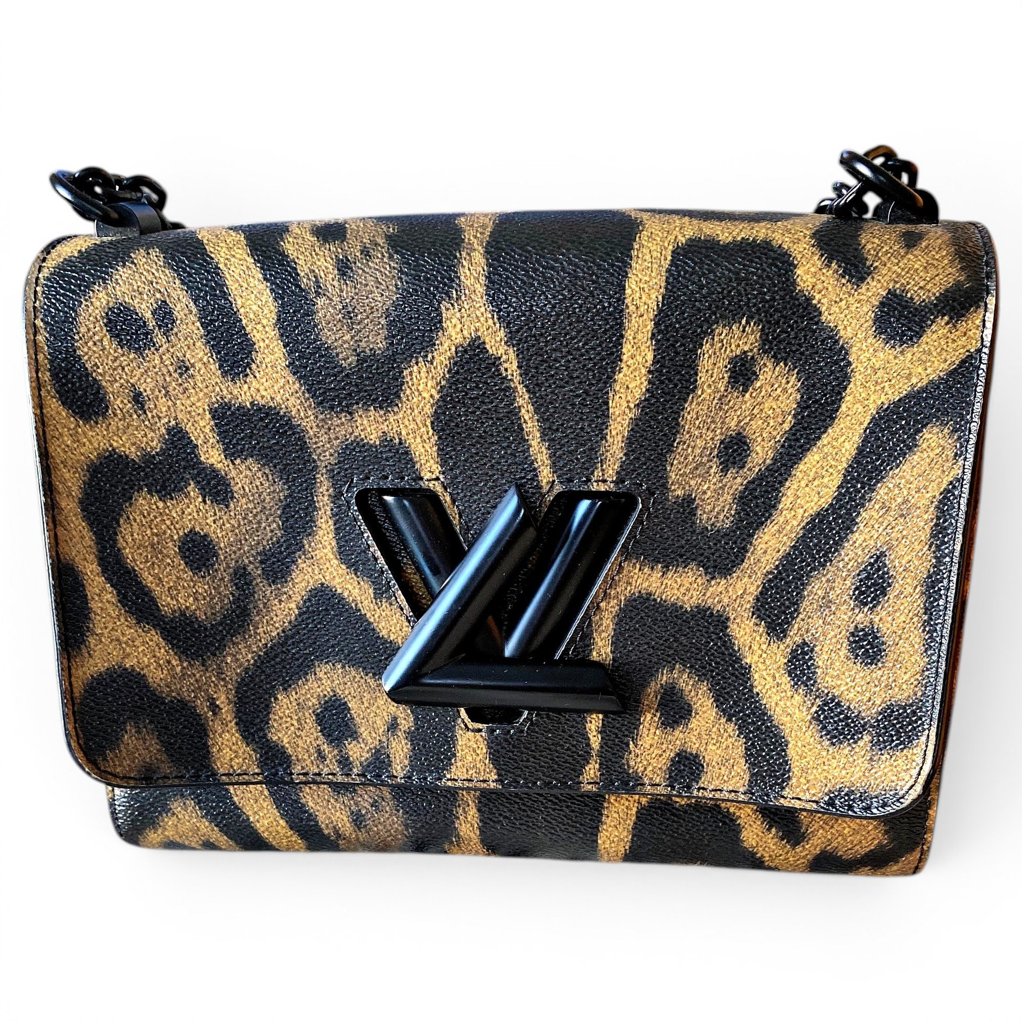 Twist leather handbag