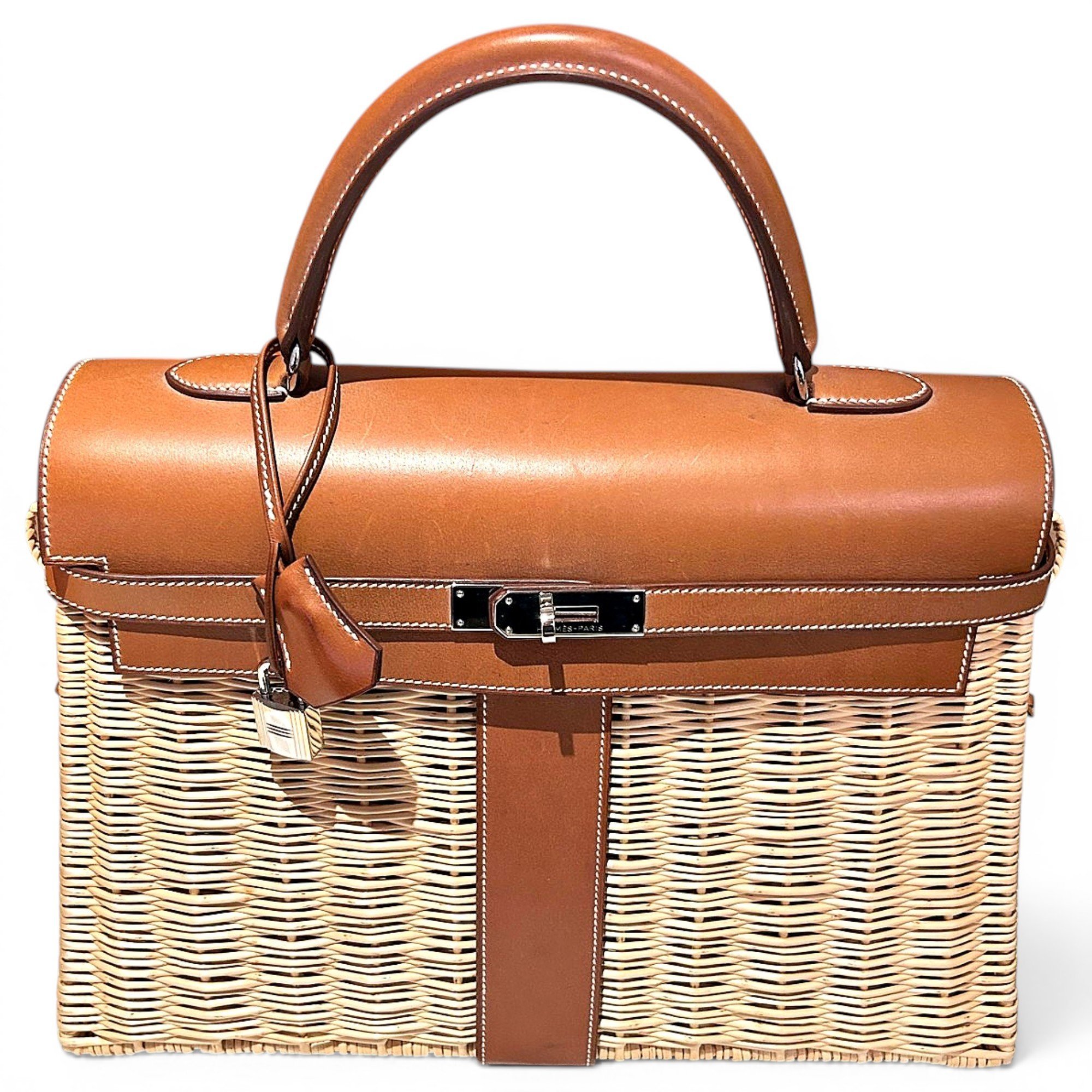 Hermes Kelly 35 Handbag Fauve Barenia Leather 2012