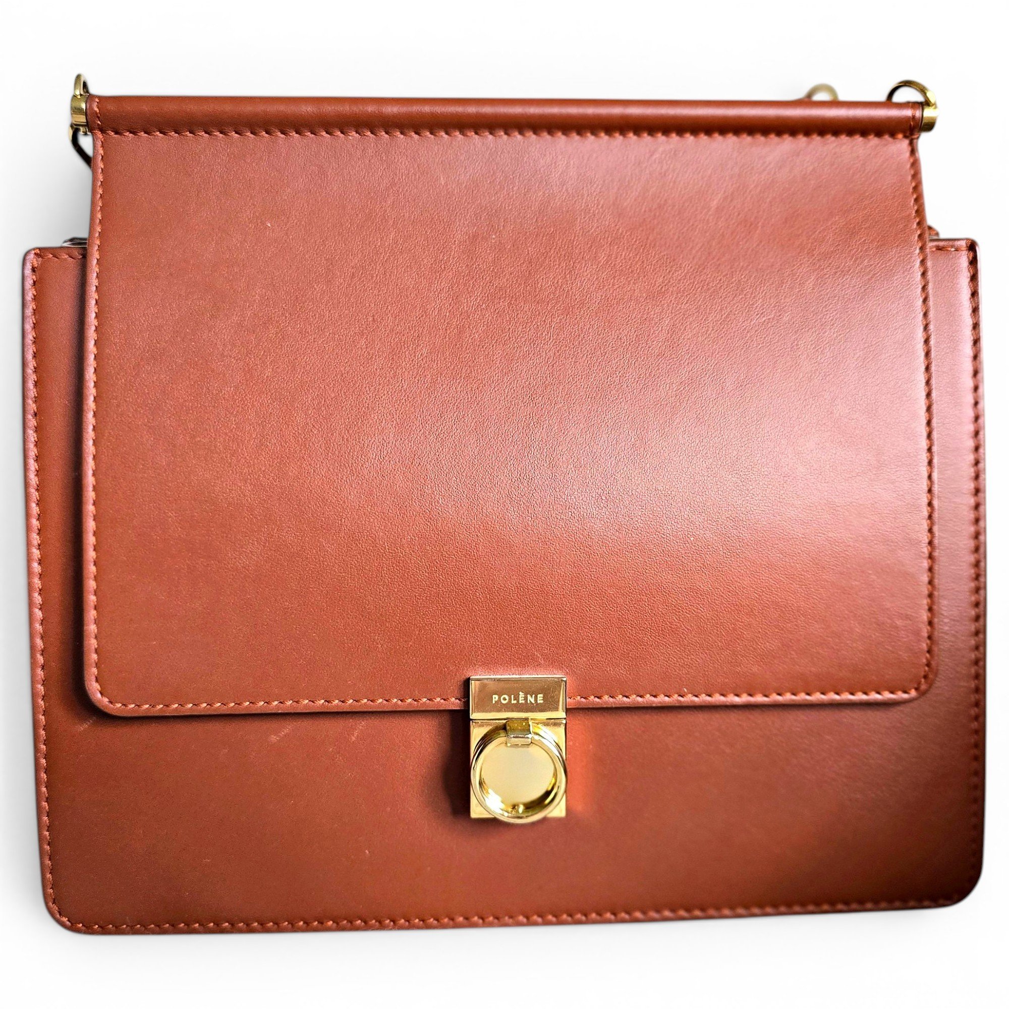 Polene Numéro Sept leather handbag