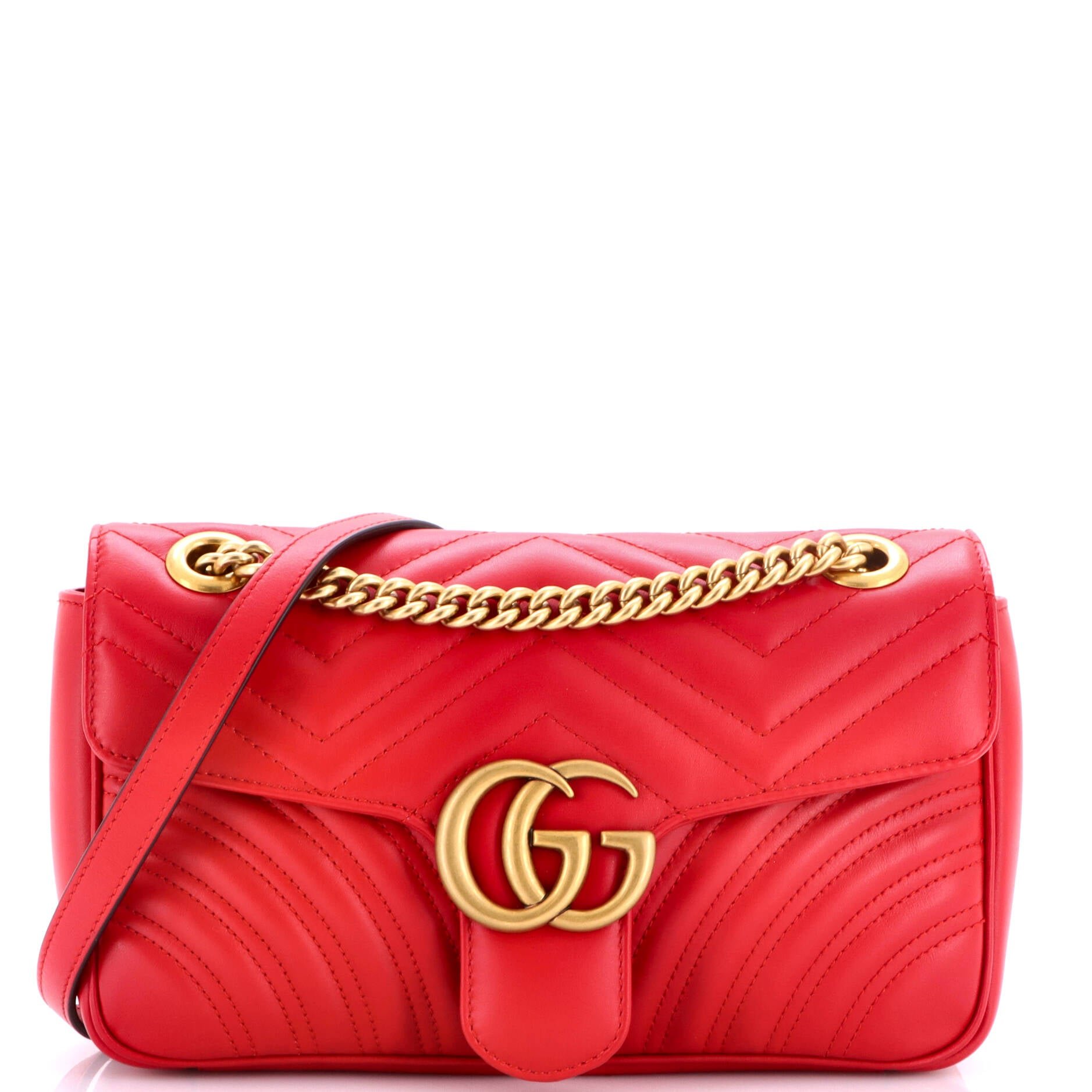 GG Marmont Flap Bag Matelasse Leather Small