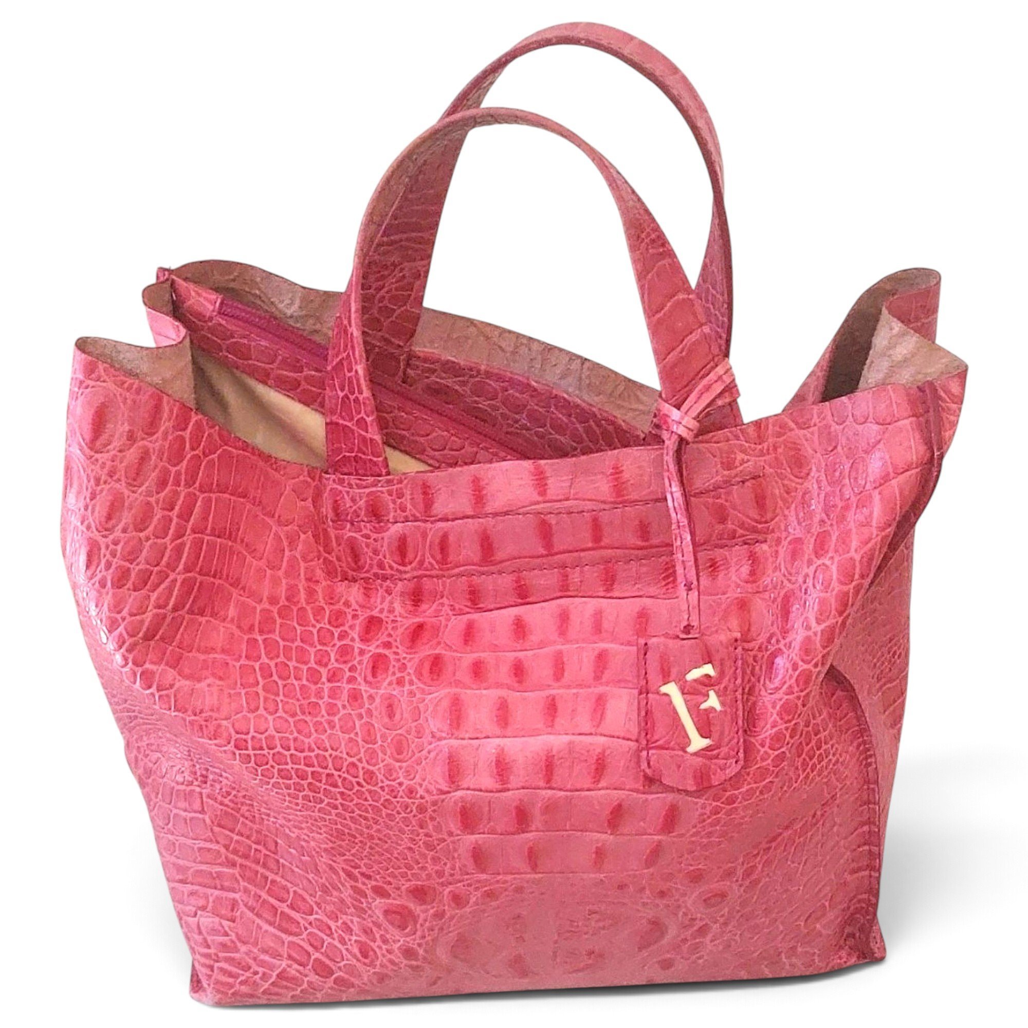 Leather tote