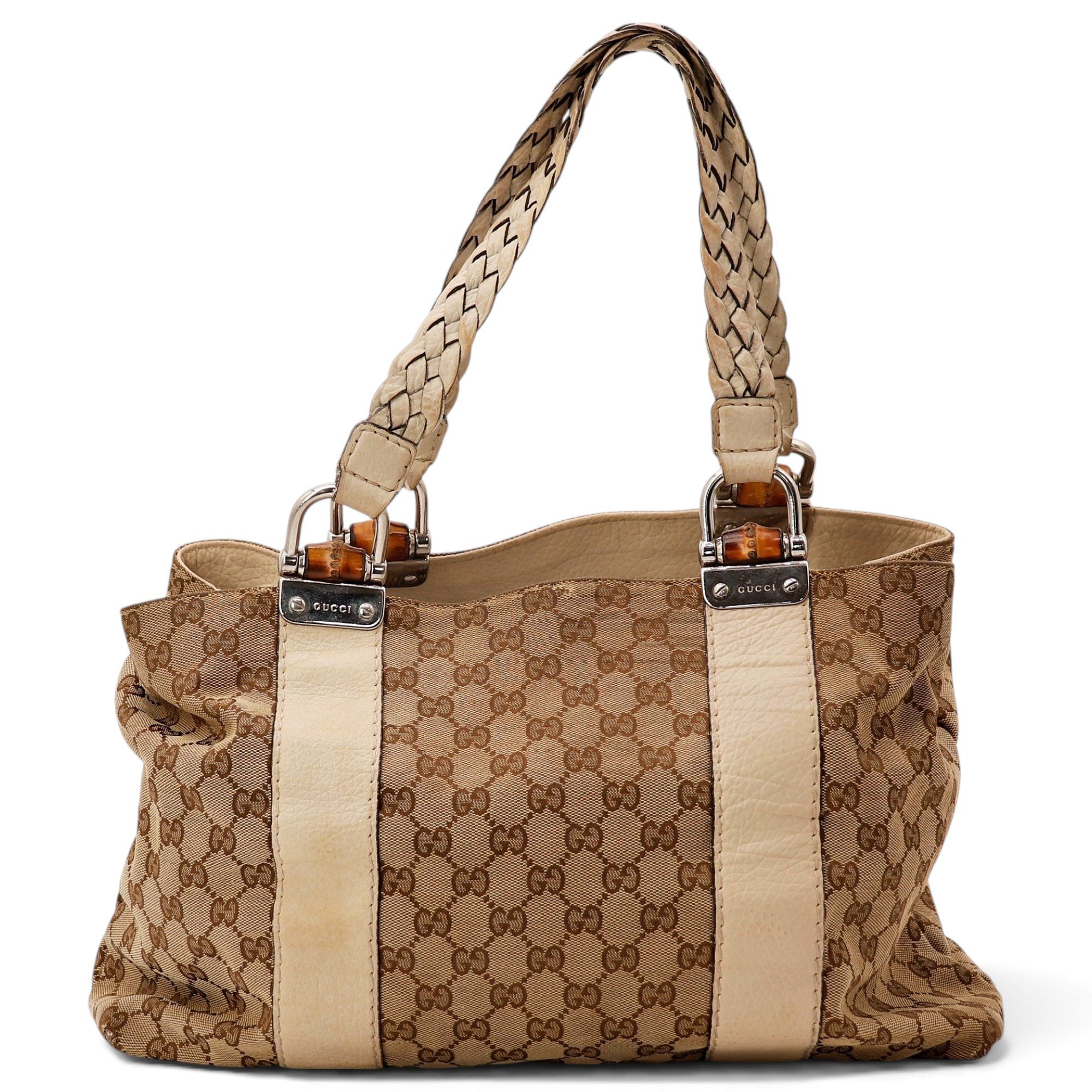 Bamboo leather handbag