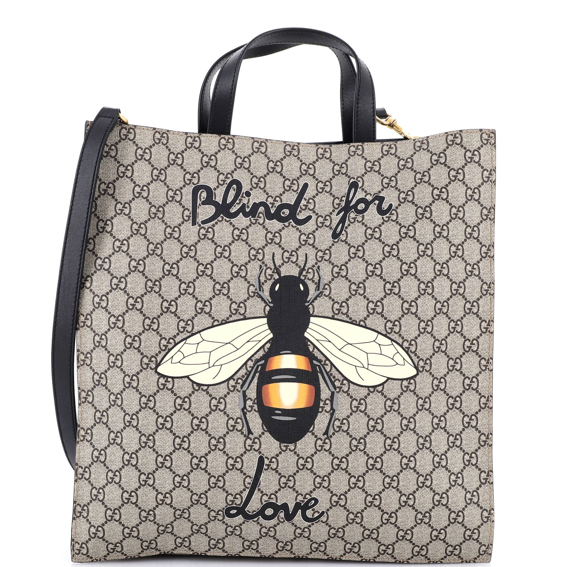 Convertible Soft Open Tote Printed GG Coated Canvas Tall