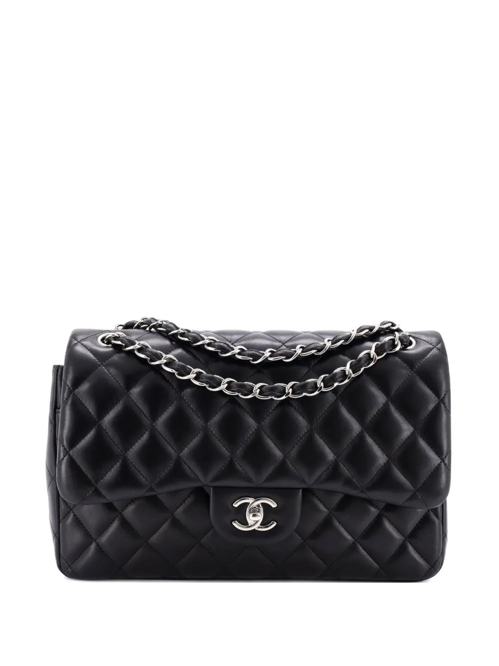 quilted flap shoulder bag