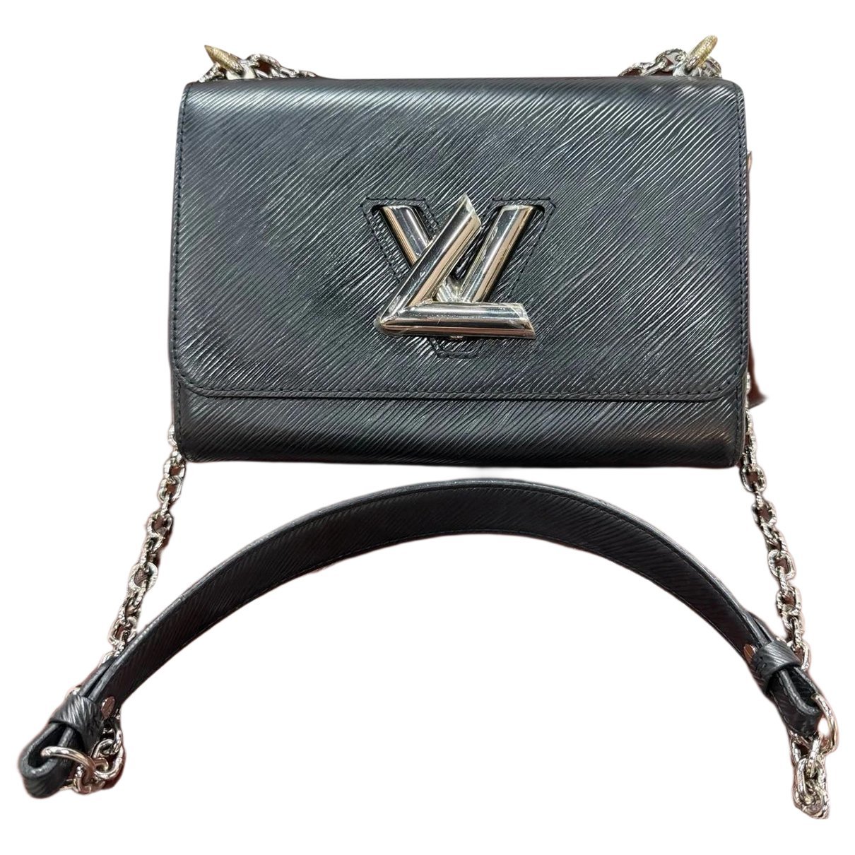 Twist leather handbag
