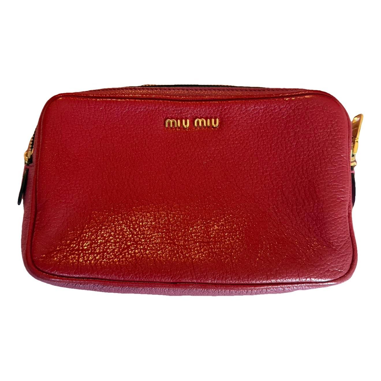 Leather clutch bag