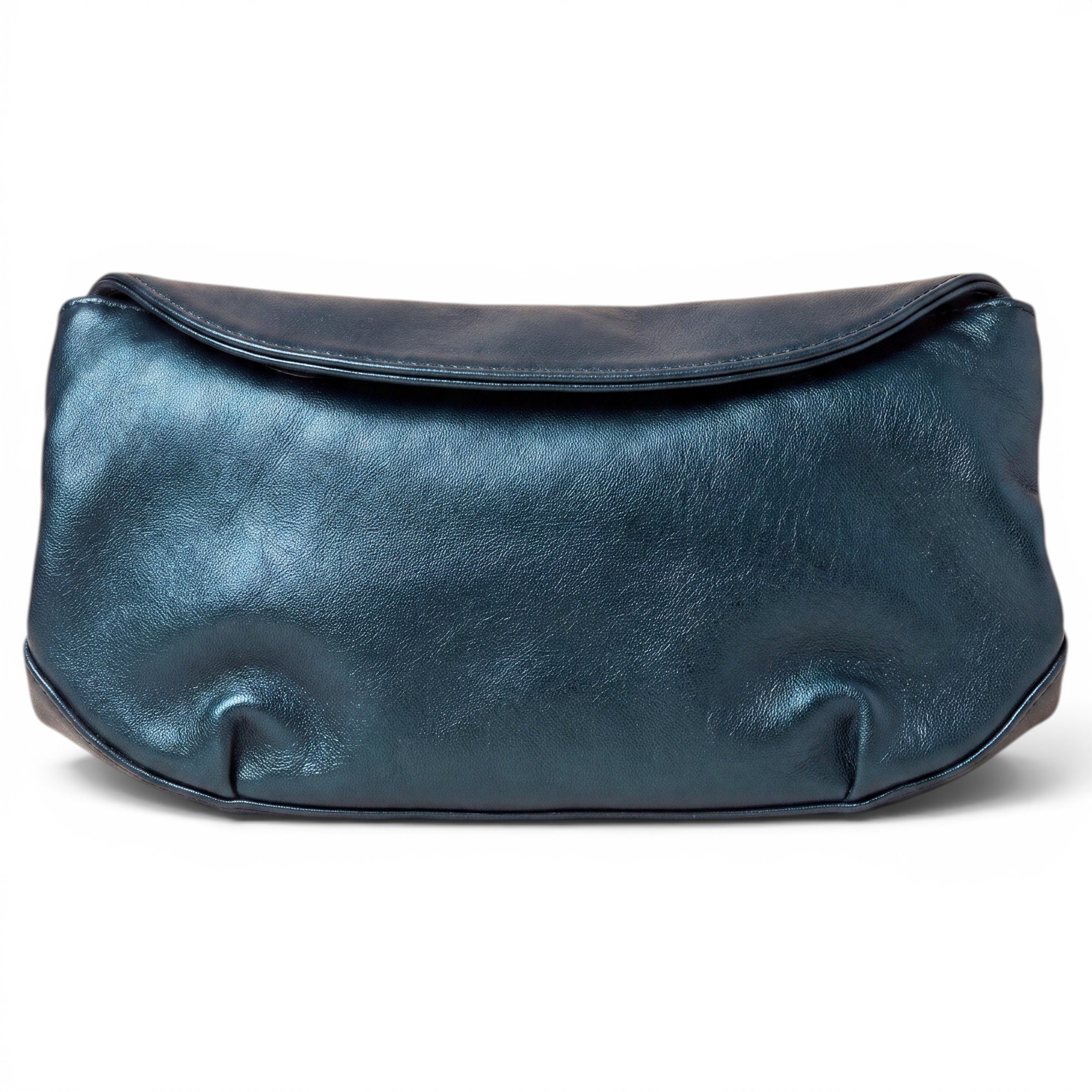 Leather clutch bag