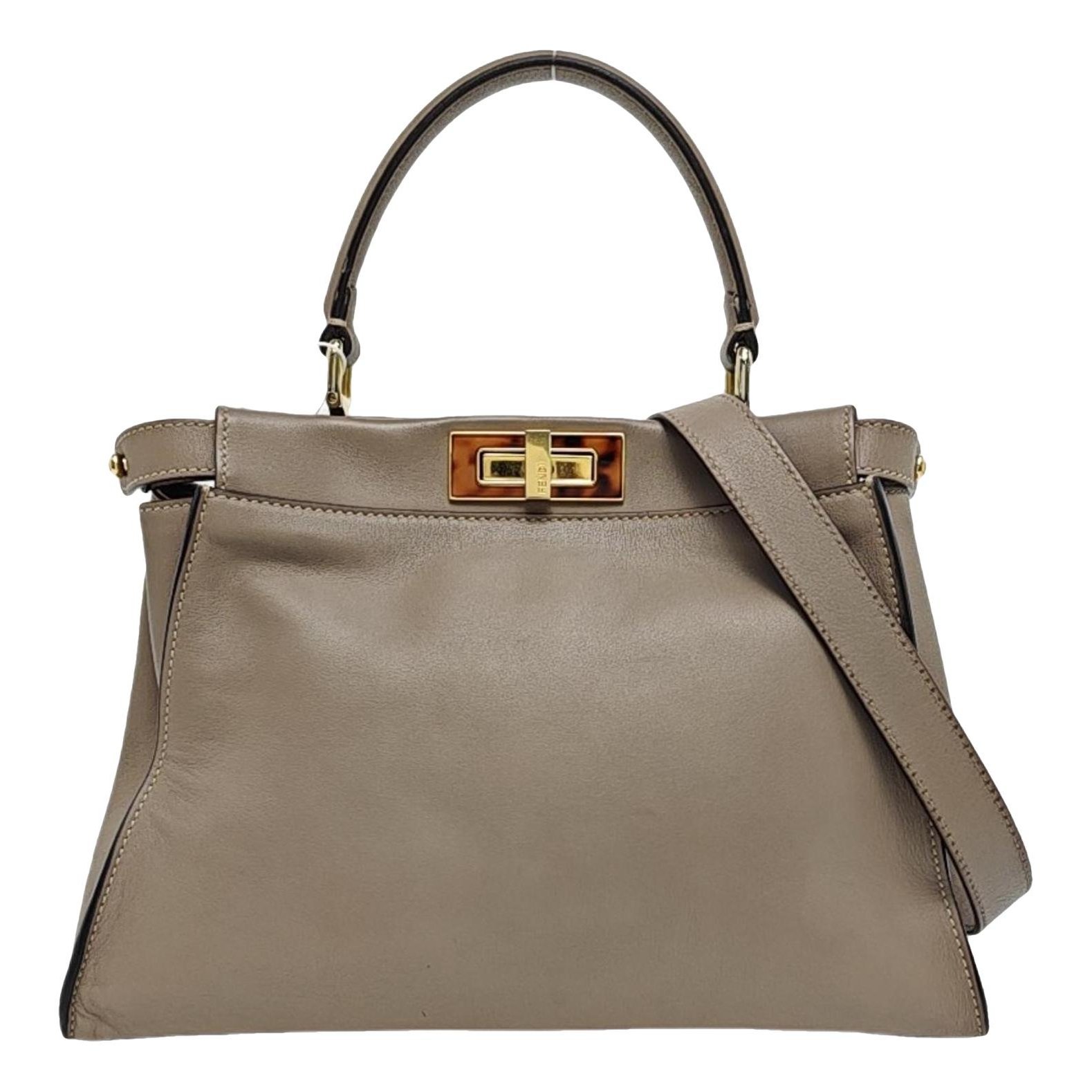 Peekaboo leather handbag