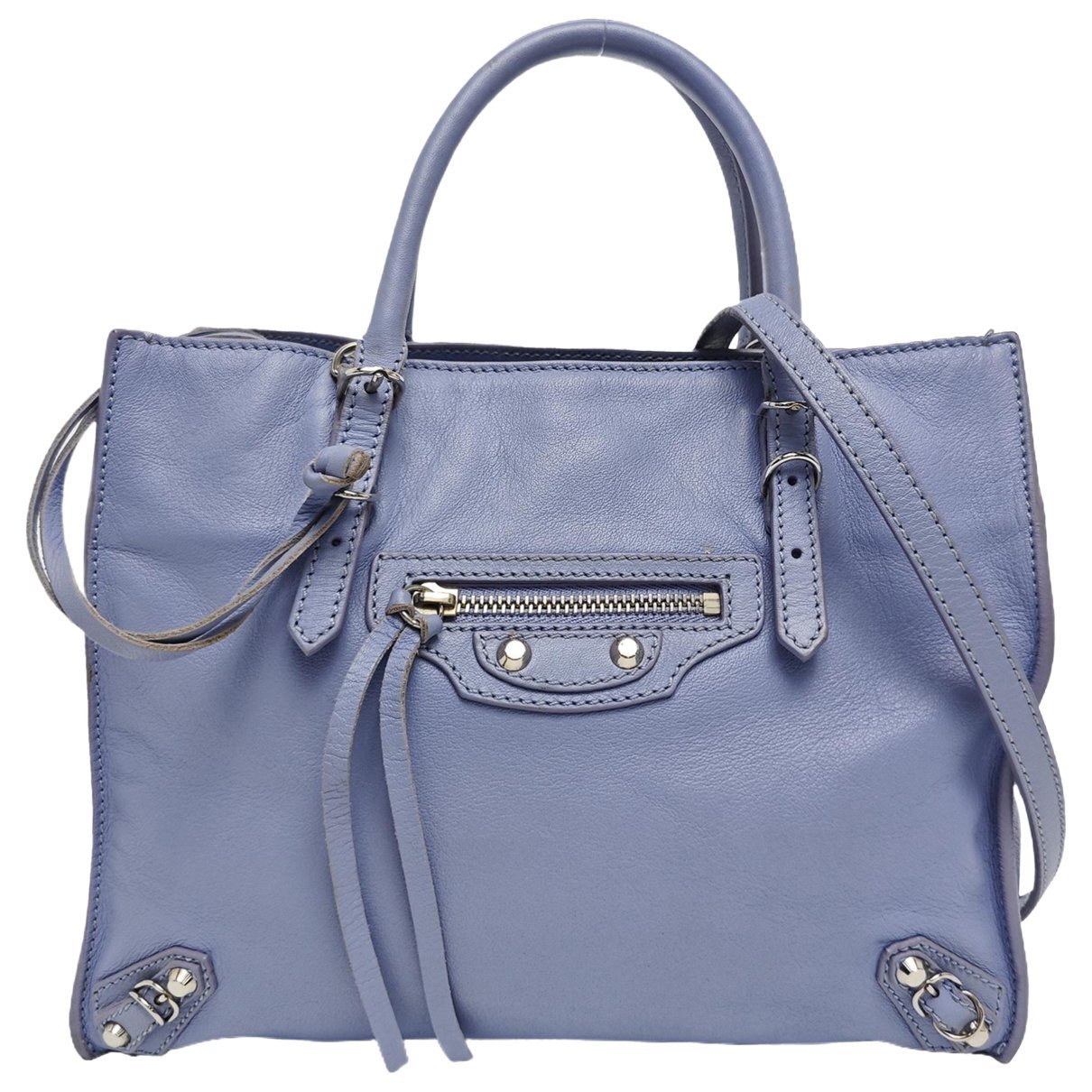 Papier leather handbag