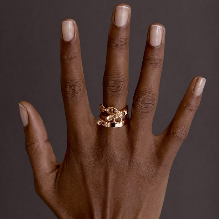 Sans Coloris Alchimie Hermes Ring, Large Model