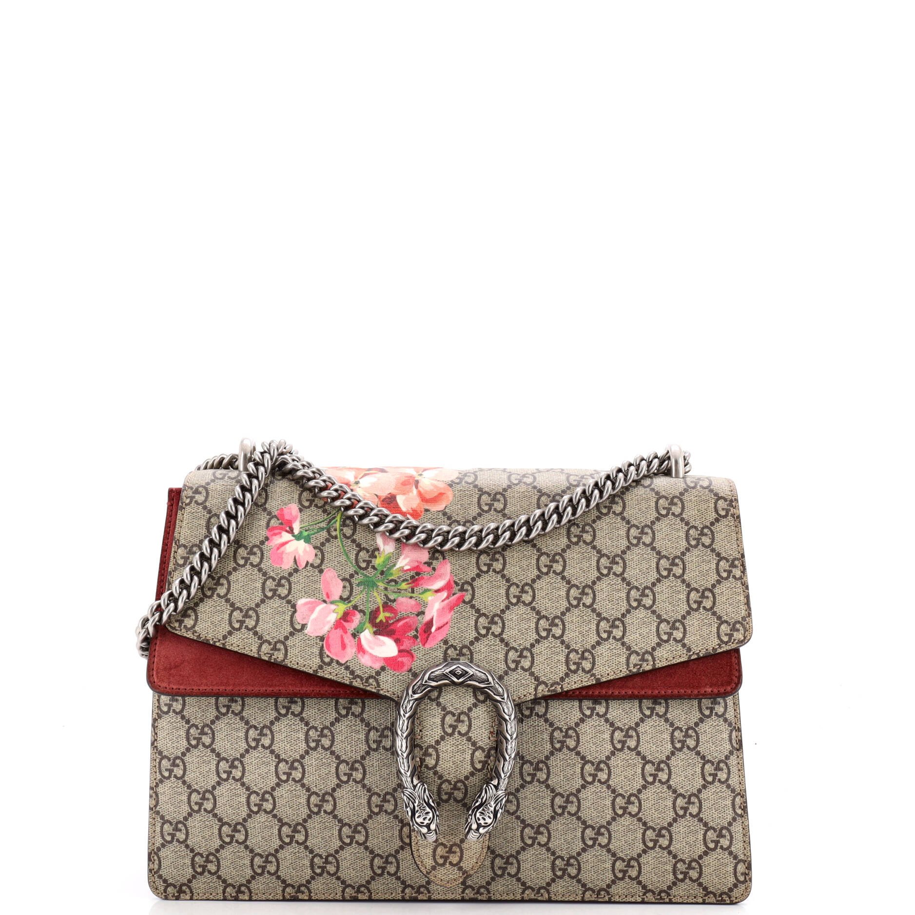 Dionysus Bag Blooms Print GG Coated Canvas Medium