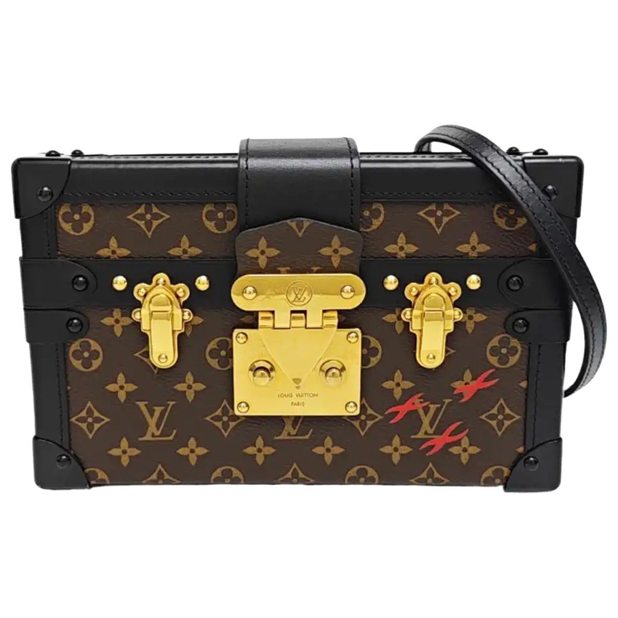 Petite Malle leather handbag