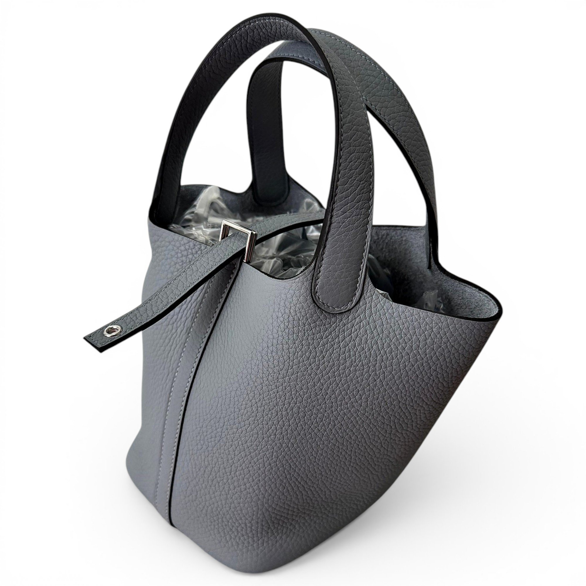 Picotin leather tote