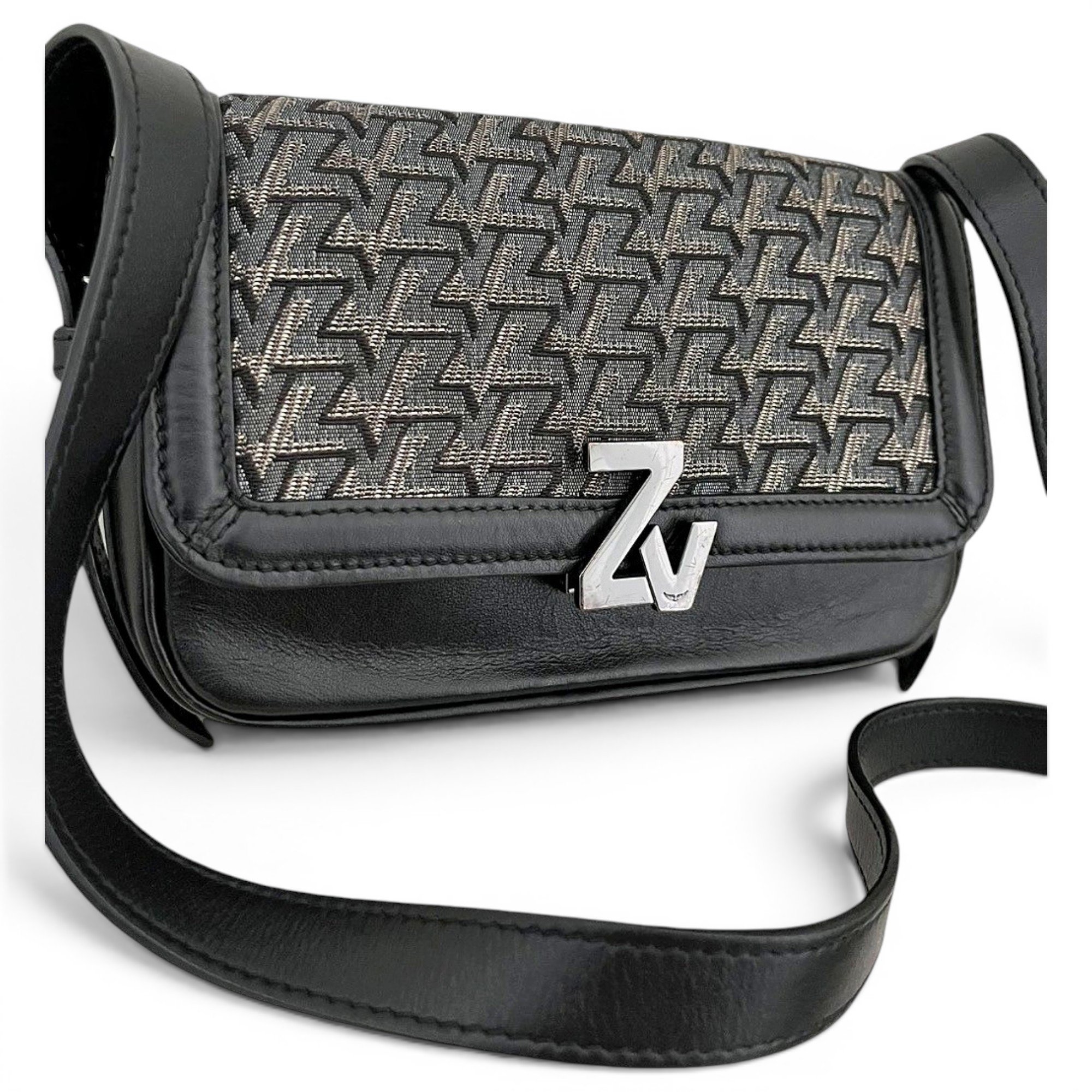 Rock leather crossbody bag