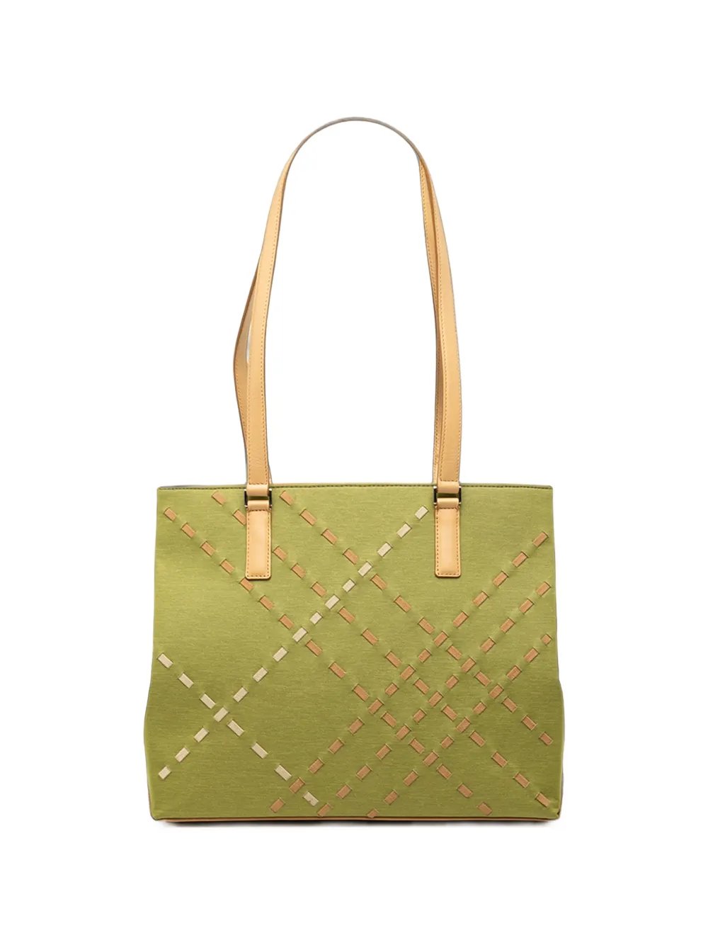 2000-2017 Stitched Supernova Check Canvas tote bag