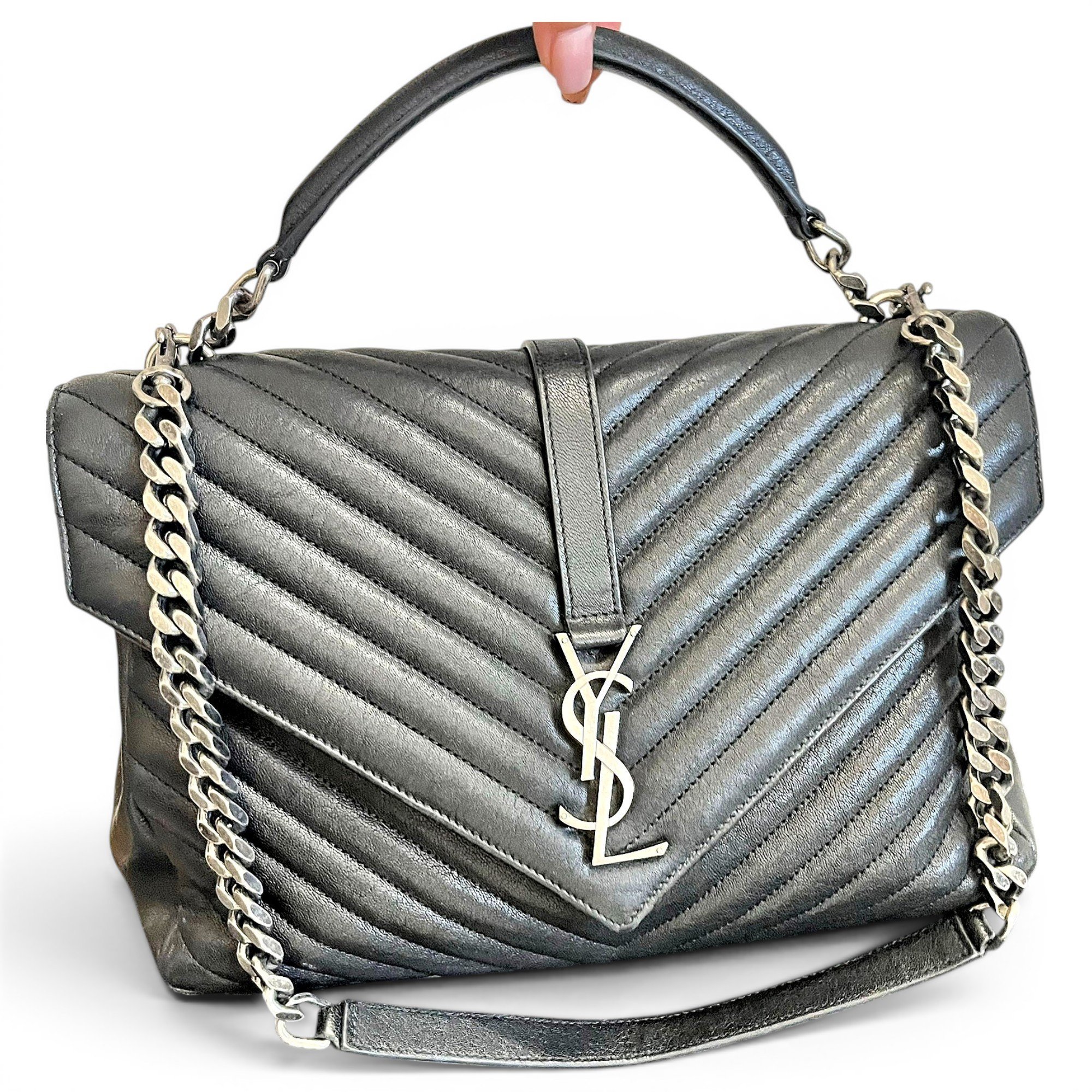 Leather handbag