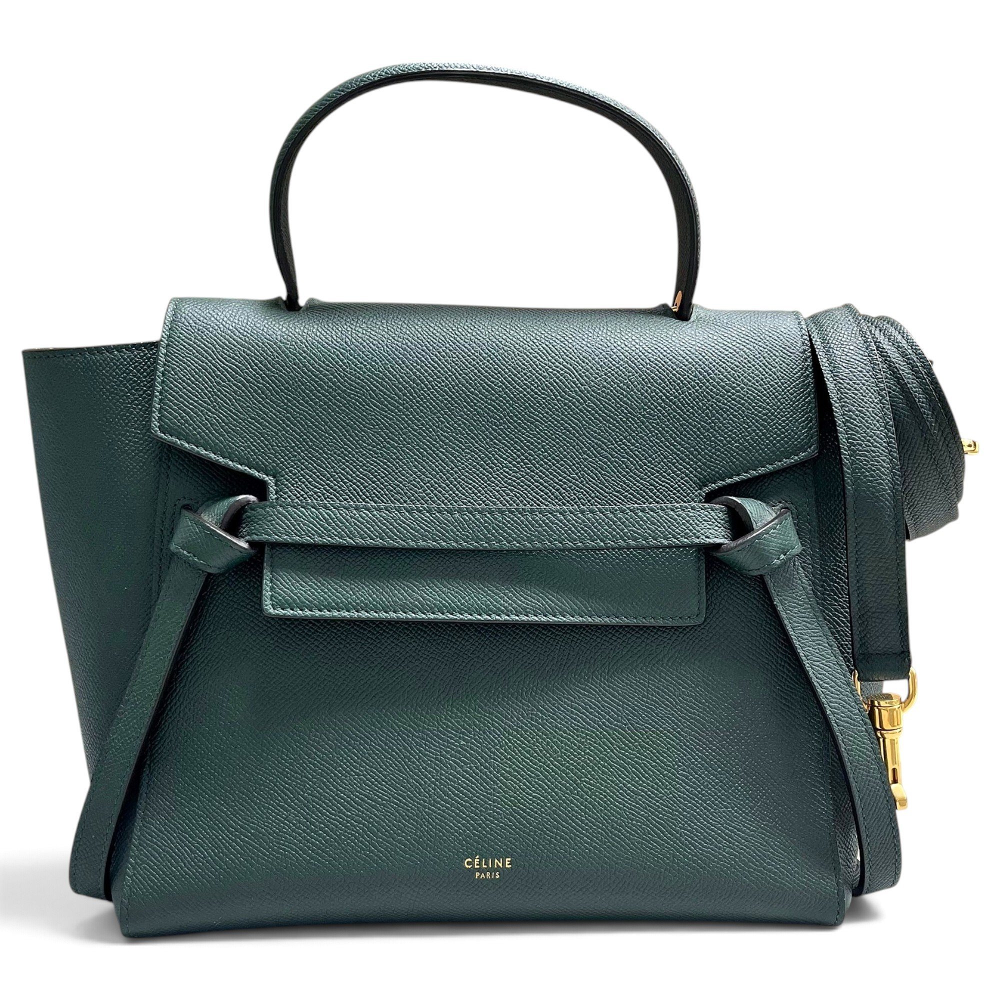 Belt leather handbag