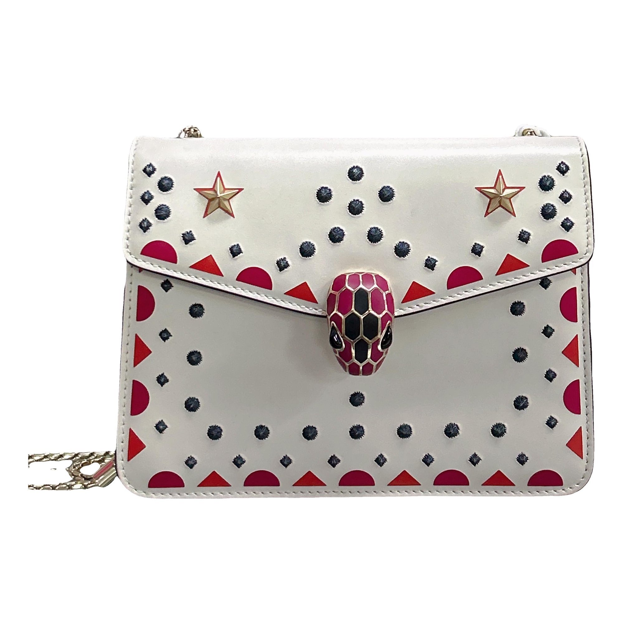 Serpenti leather handbag