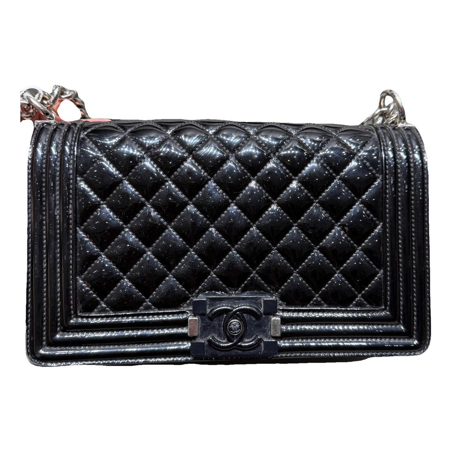 Boy patent leather crossbody bag