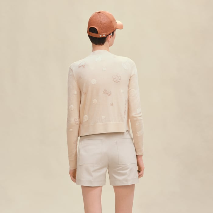 Blanc Cygne "Candy Libris Bandana" Light Long-sleeve Cardigan