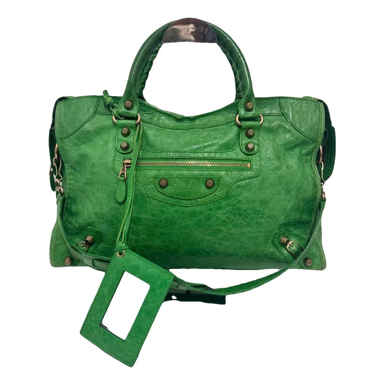 City leather bag