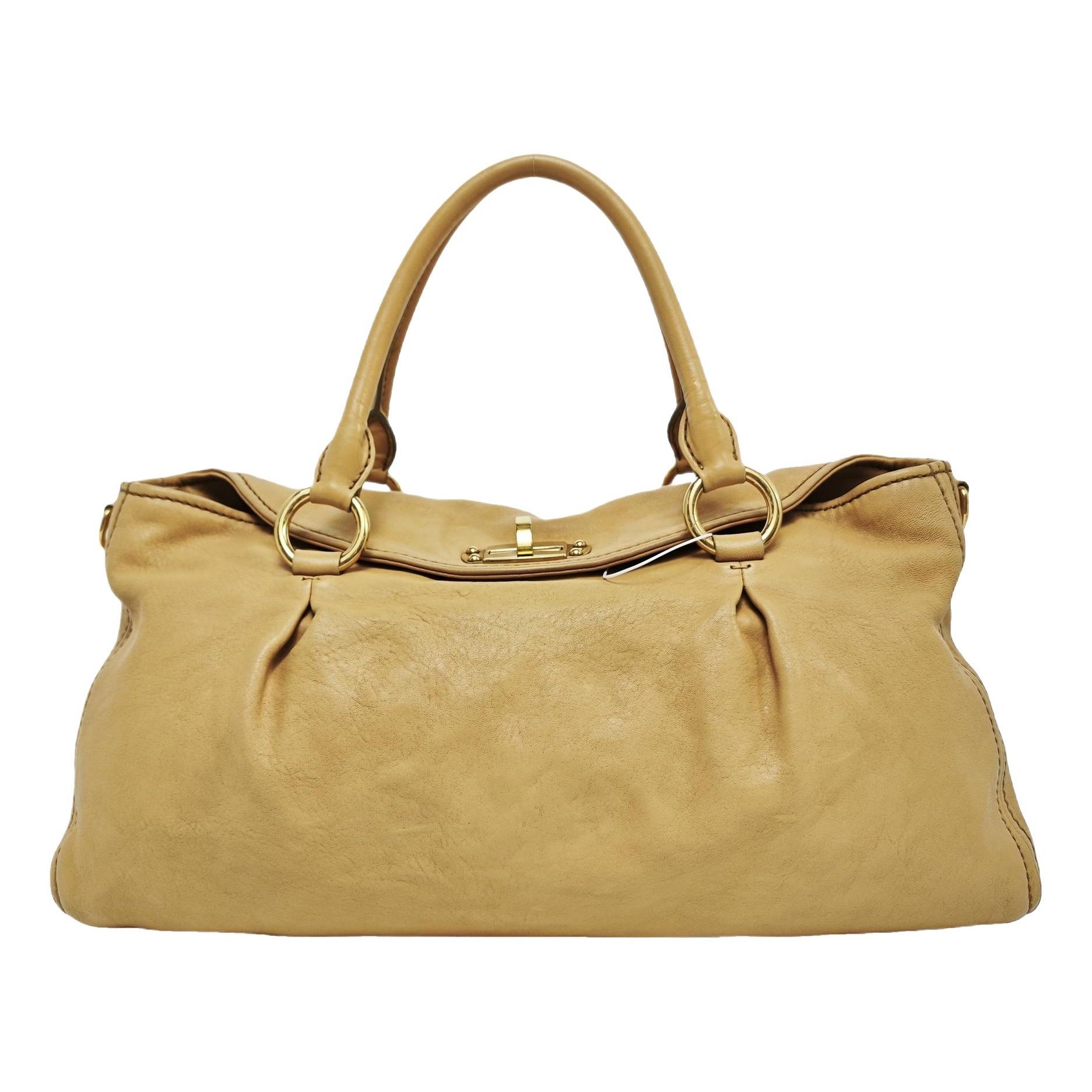 Leather tote