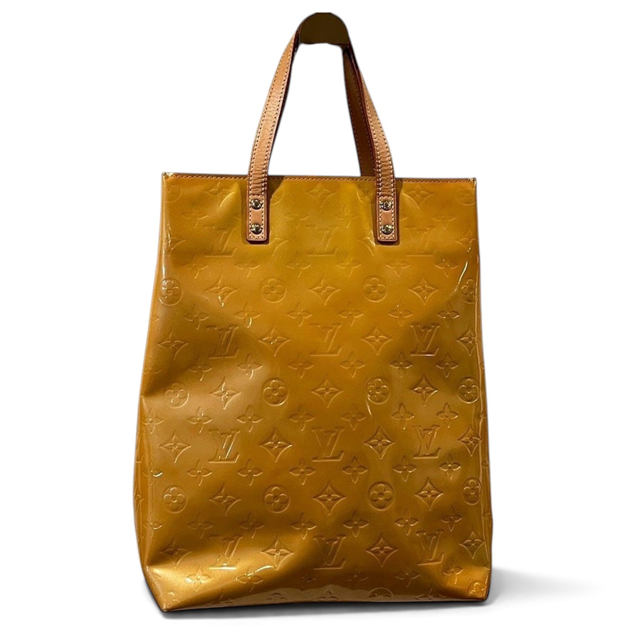 Reade patent leather tote