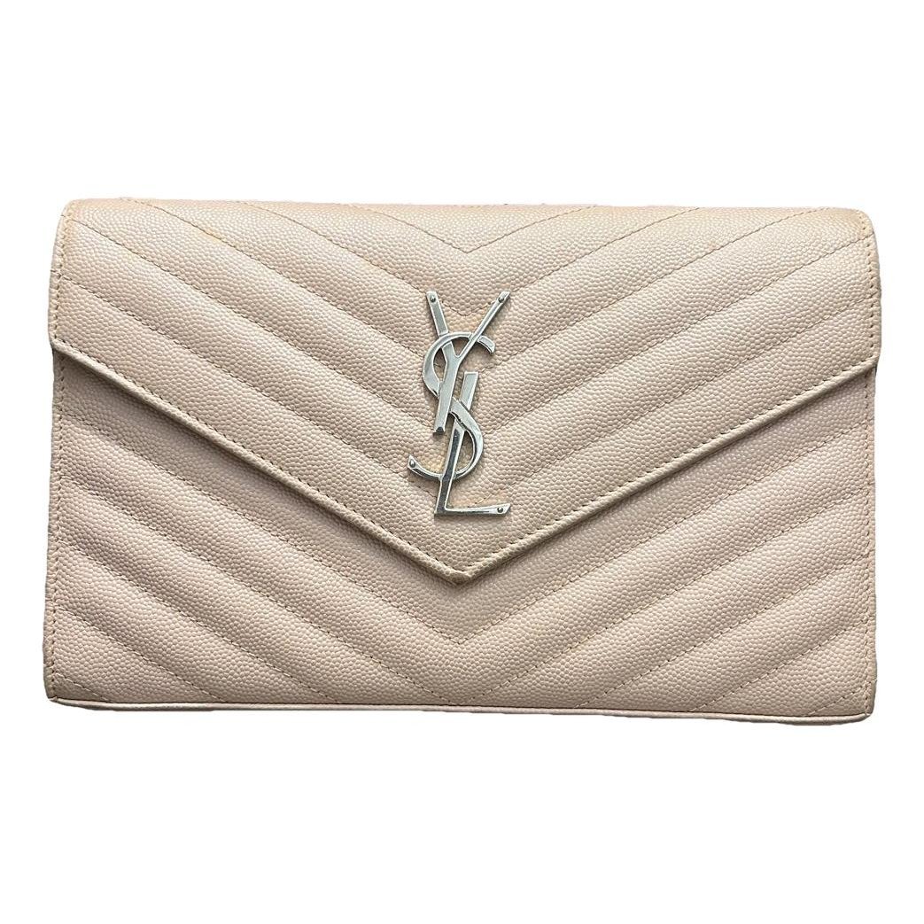 Portefeuille enveloppe leather handbag