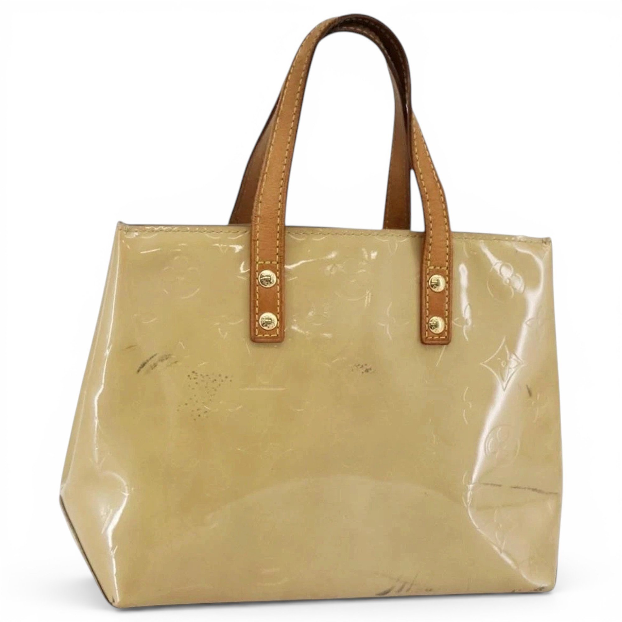 Patent leather handbag