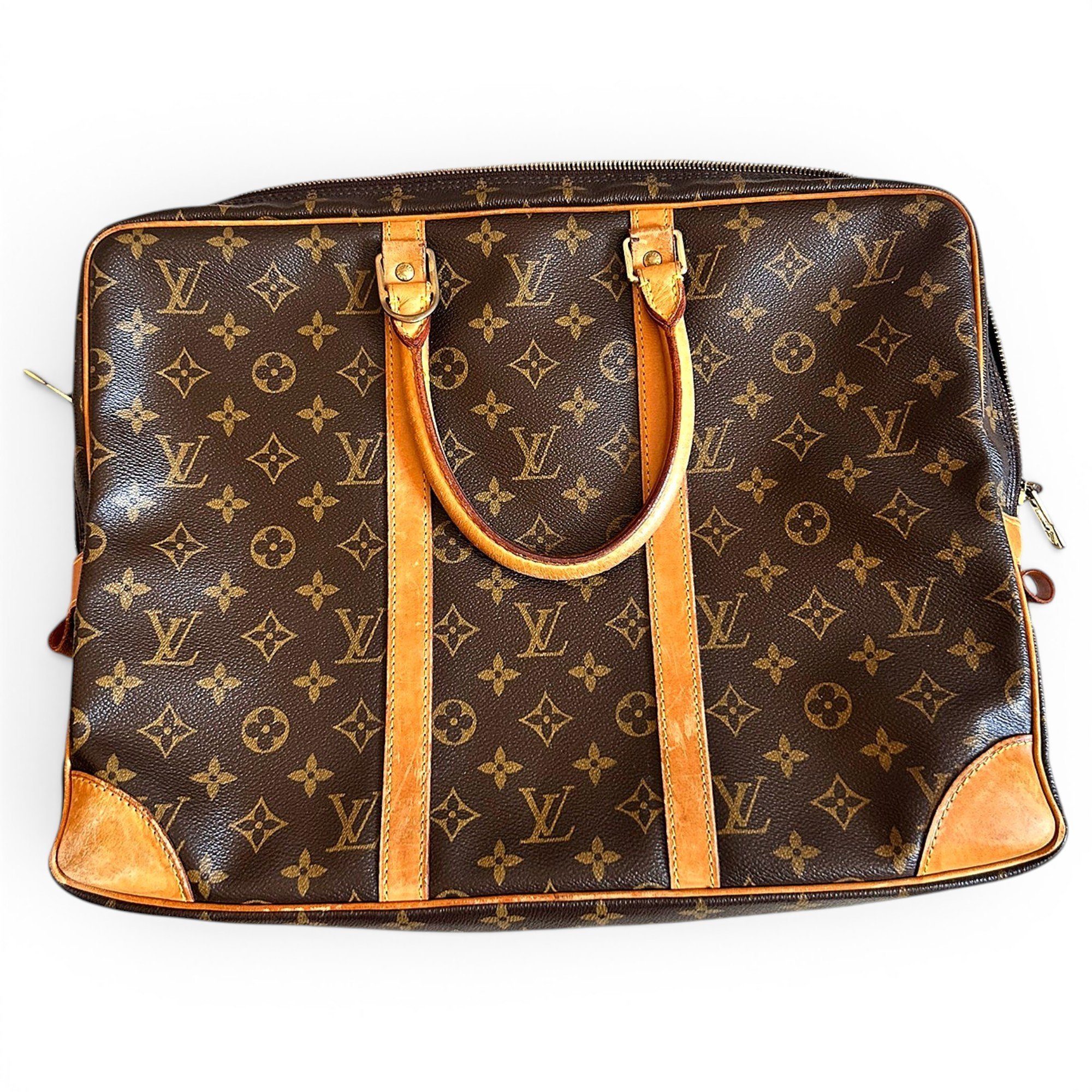 Porte Documents Voyage leather handbag