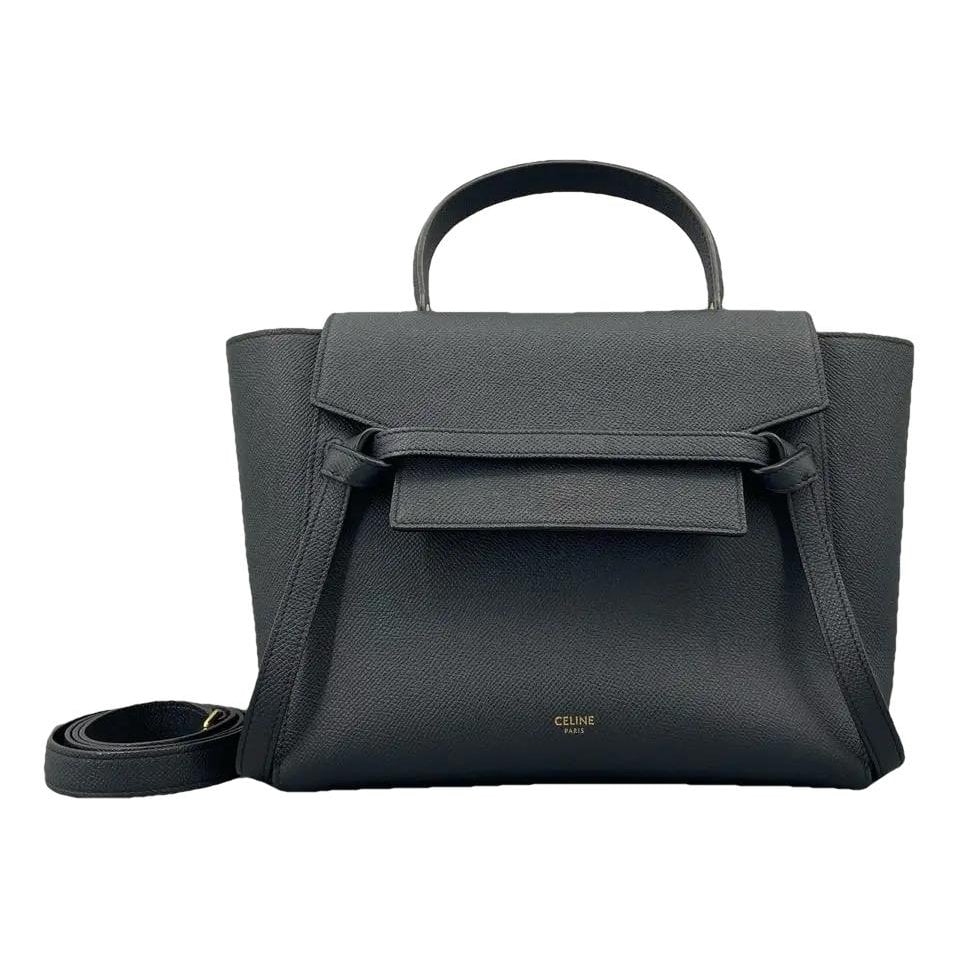 Belt leather crossbody bag