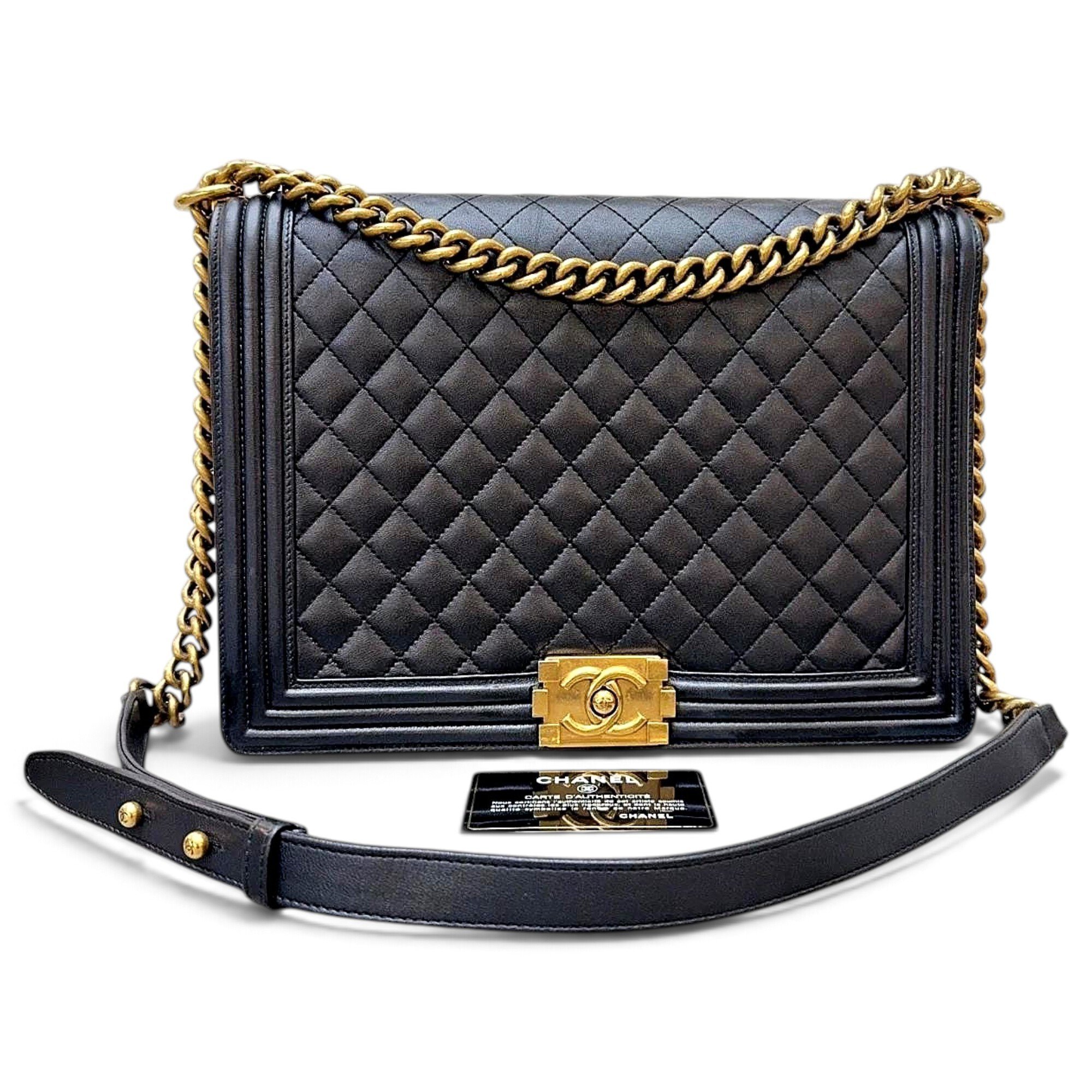 Boy leather crossbody bag