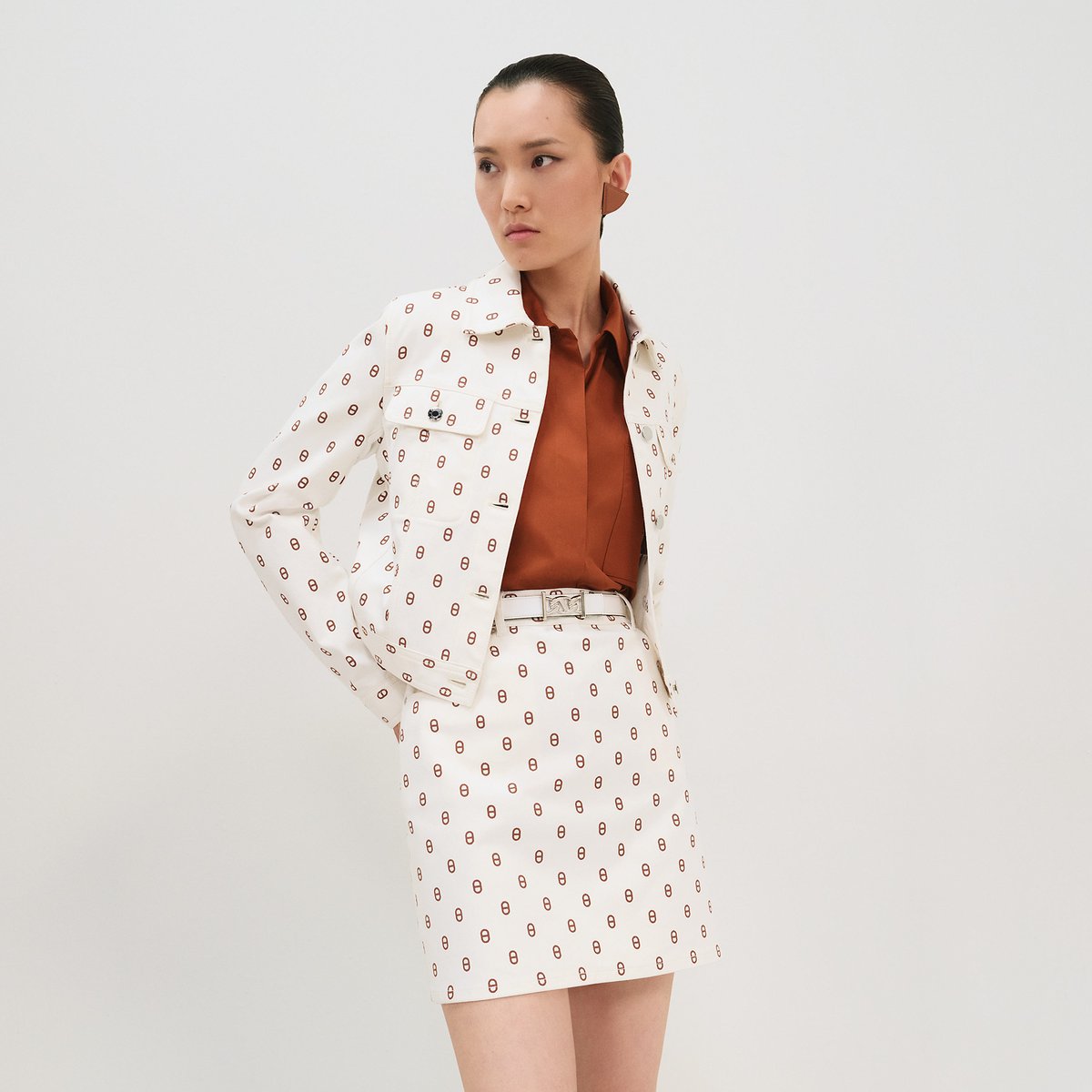 Veste Inspiration Denim imprimé « Chaîne d'Ancre »