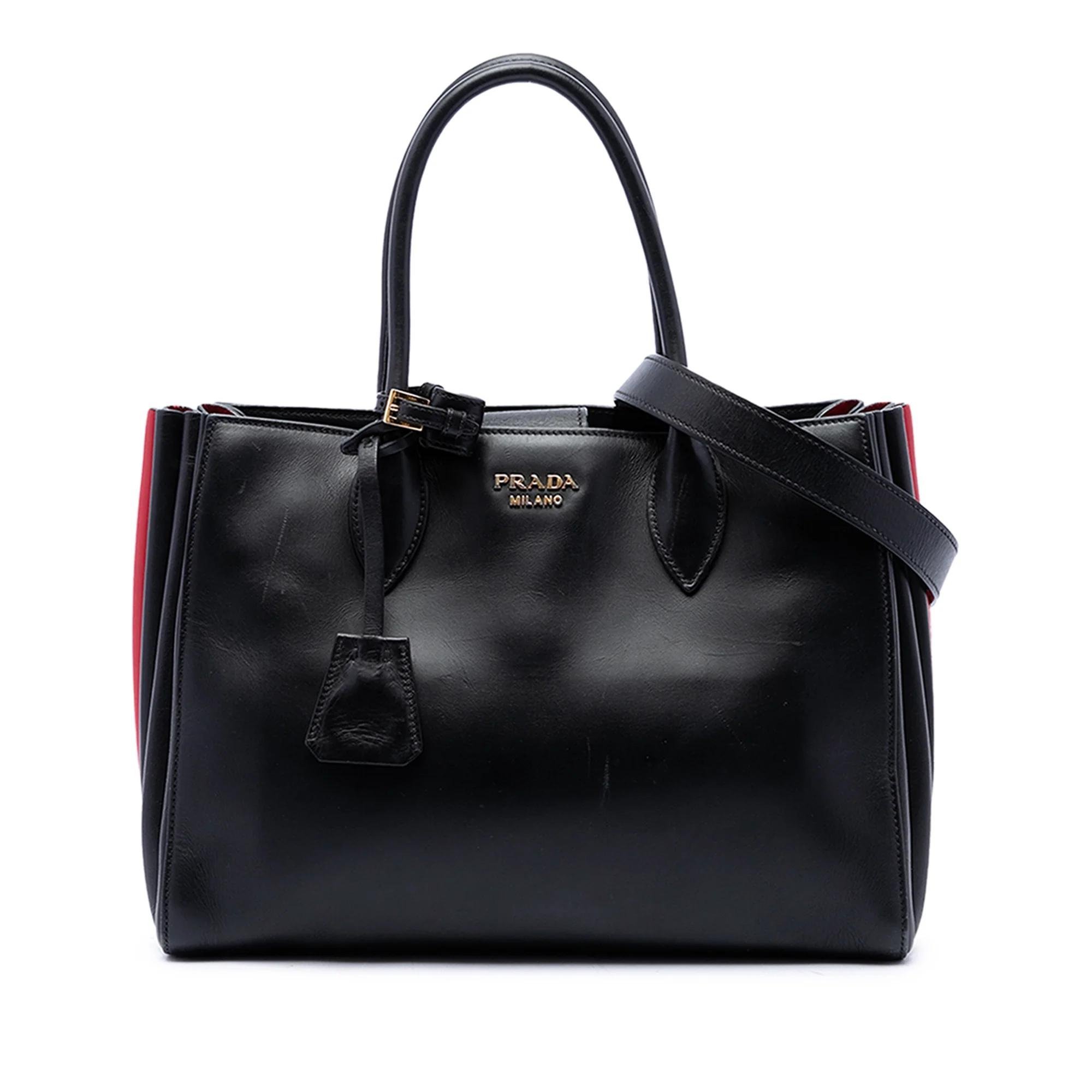 Prada Bibliothèque leather satchel