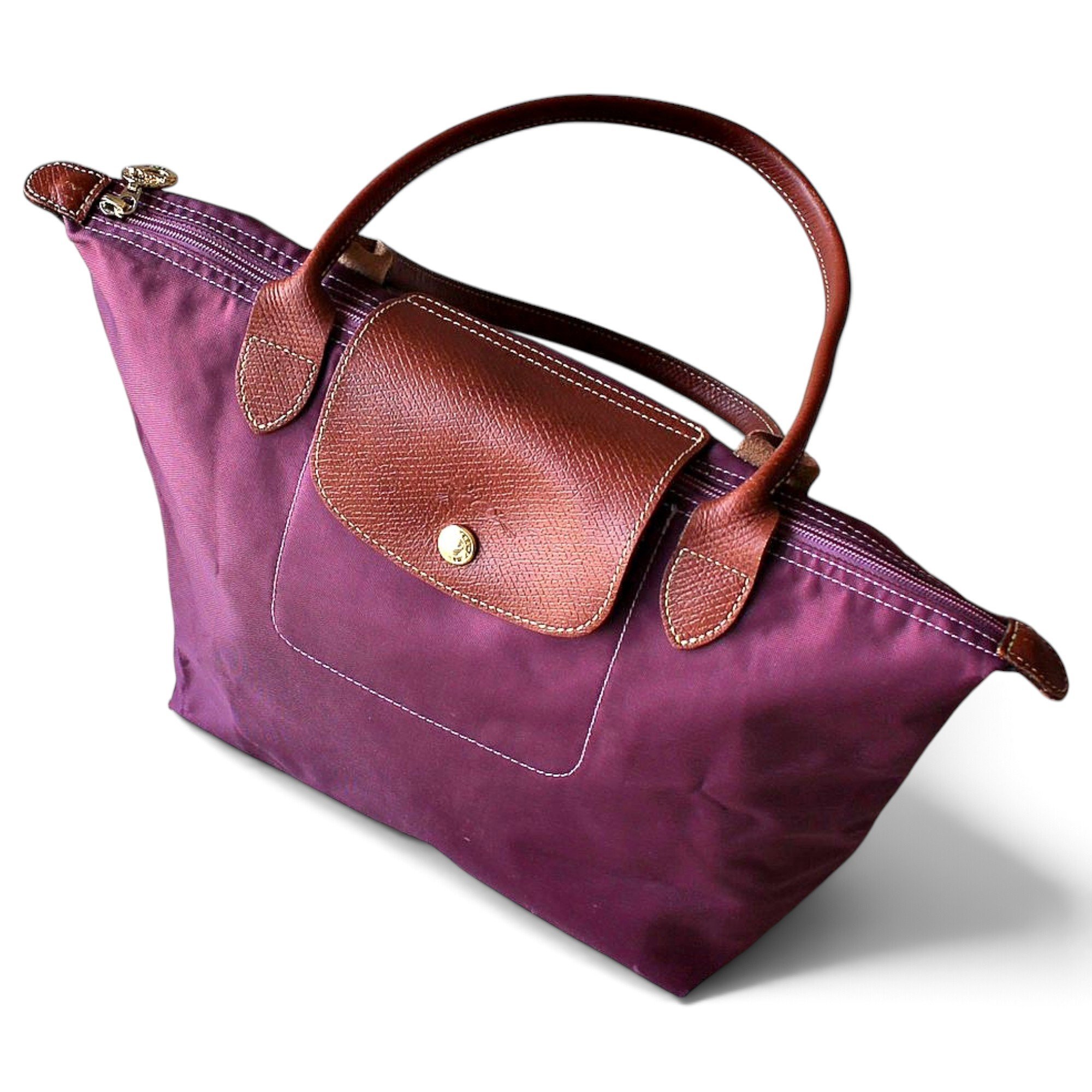 Pliage leather handbag