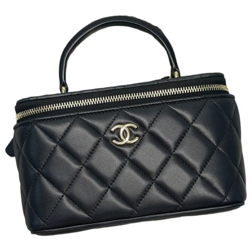 Vanity leather handbag