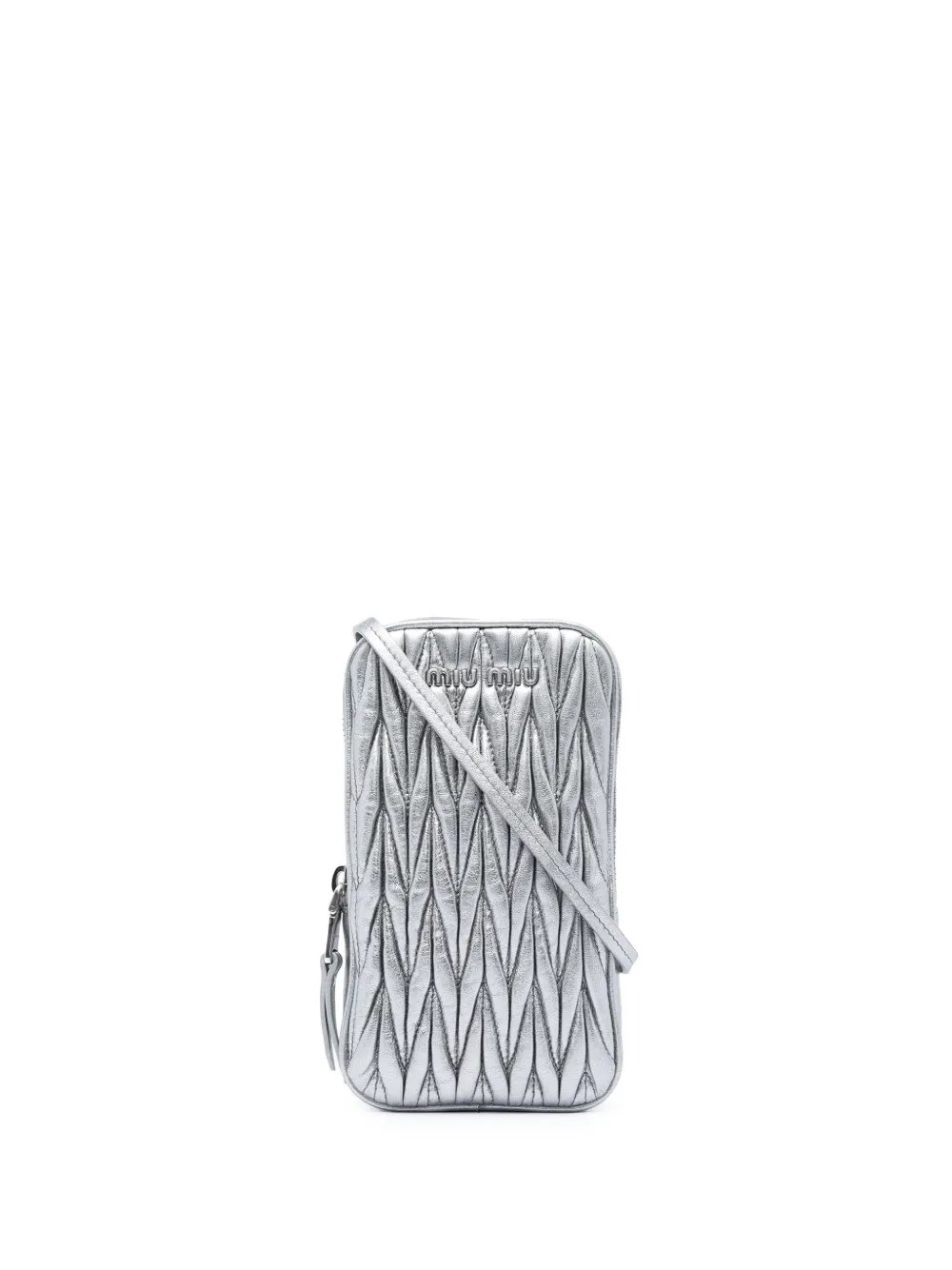 2010-2026 Matelasse Metallic Nappa Phone Holder crossbody bag