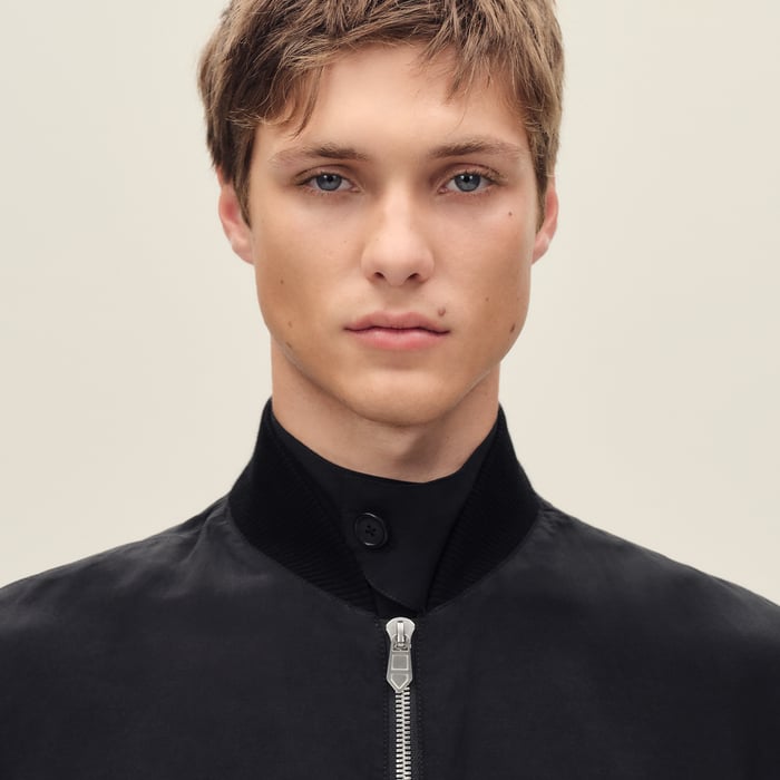 Noir Rib-trim Jacket